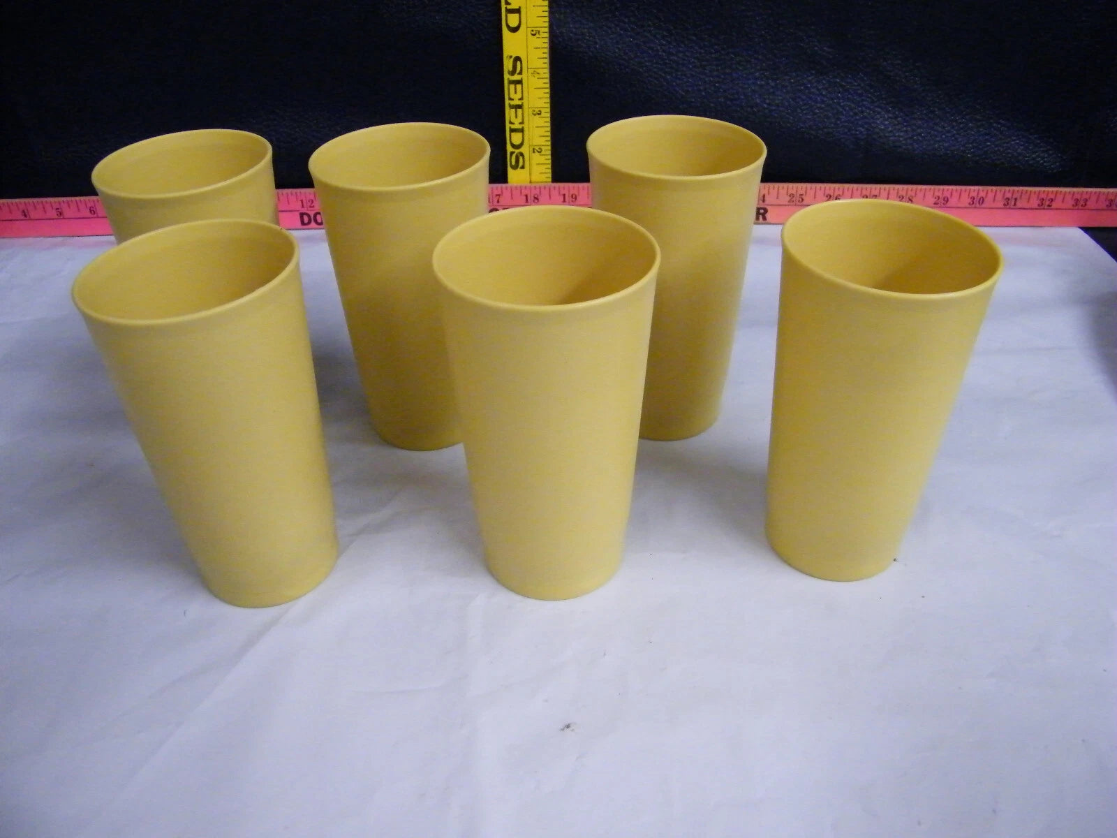 Vintage Tupperware 873 Gold Harvest 12oz Drinking Glasses Set of 6 | eBay