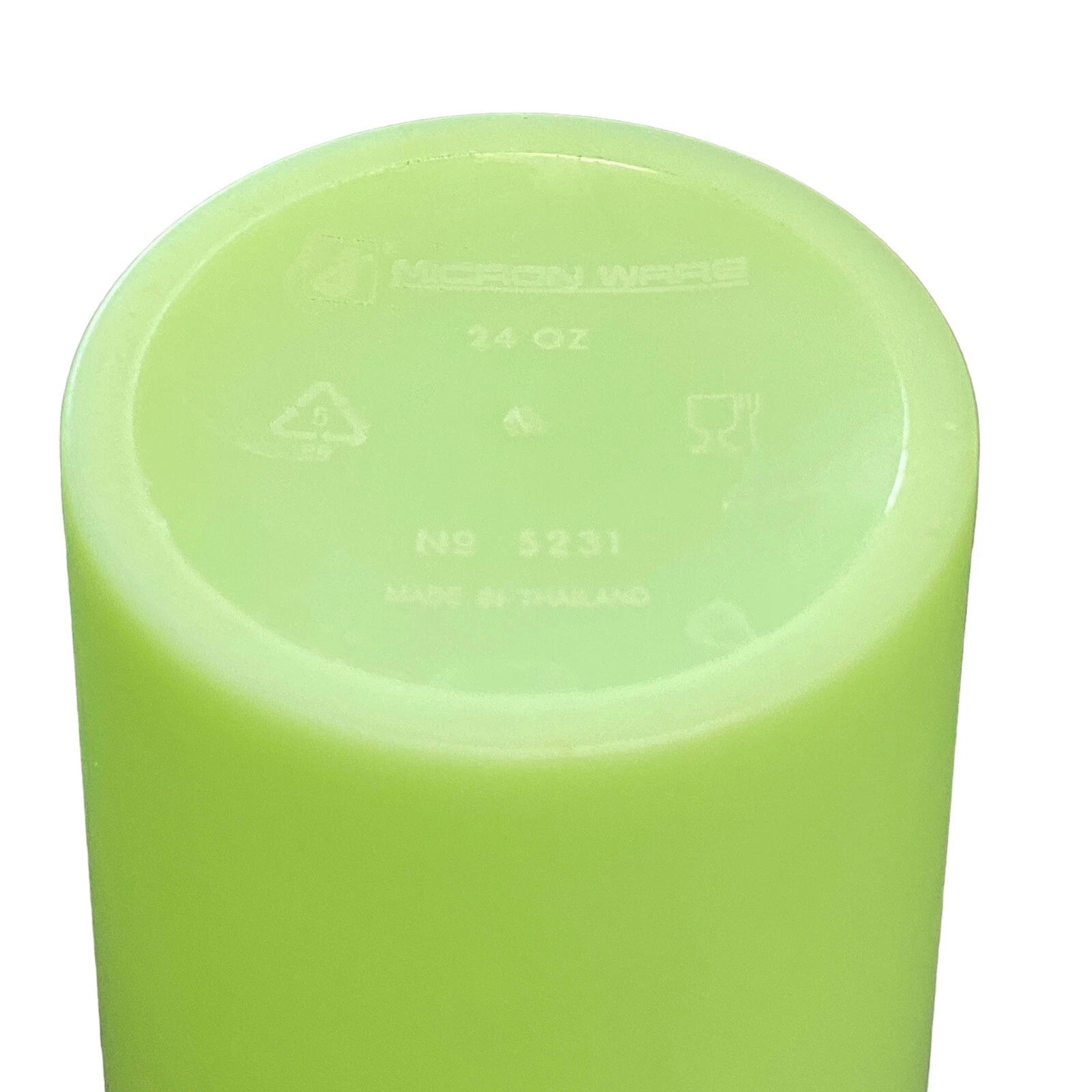 6 Plastic Tumblers Drinking Glasses 24 oz Lime Green Patio Picnic Barware | eBay