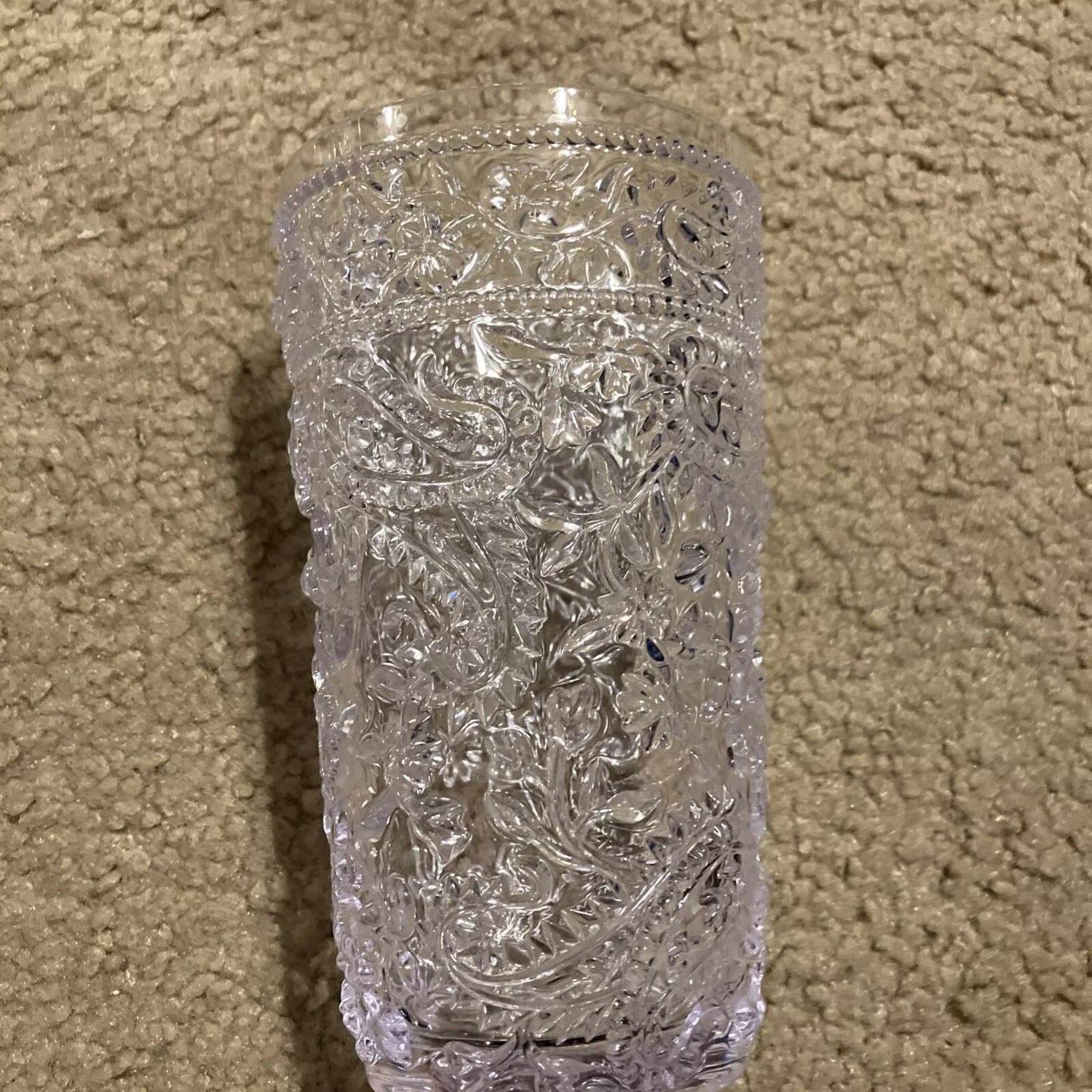 BRAND NEW CLEAR Paisley Acrylic Plastic Glasses Drinking Set of 4 Hi Ball (17oz) | eBay