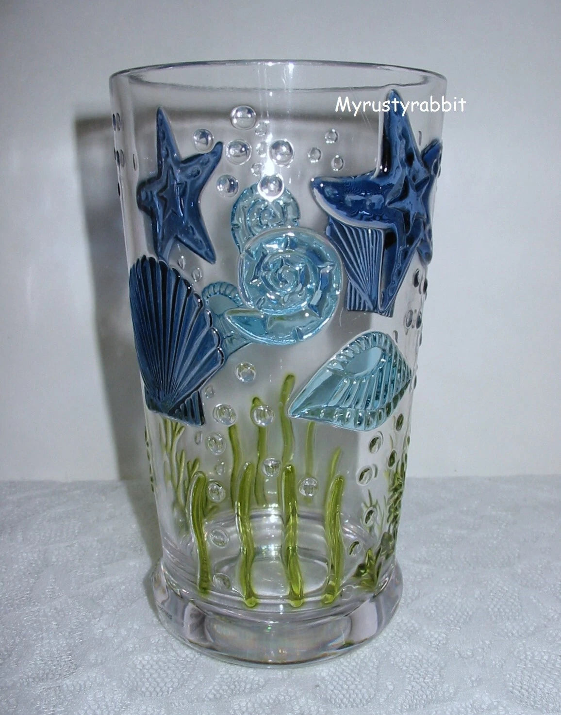 Coastal Sea Shell Acrylic Drinking Glasses Indoor / Outdoor ~ Set of 4 NEW | eBay