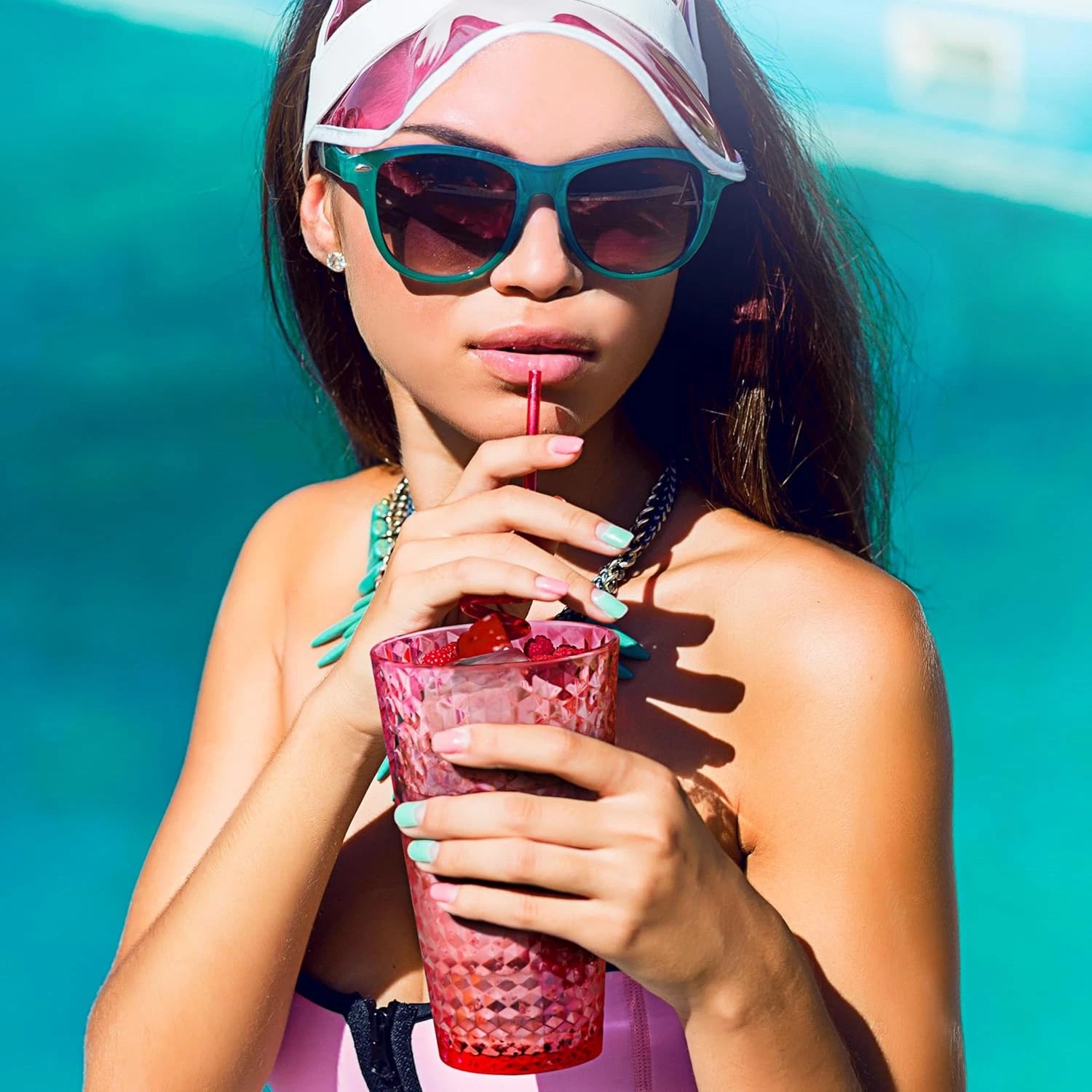 Laguna Plastic Drinking Glasses, Premium Quality Durable Bpa-Free Water Tumblers | eBay