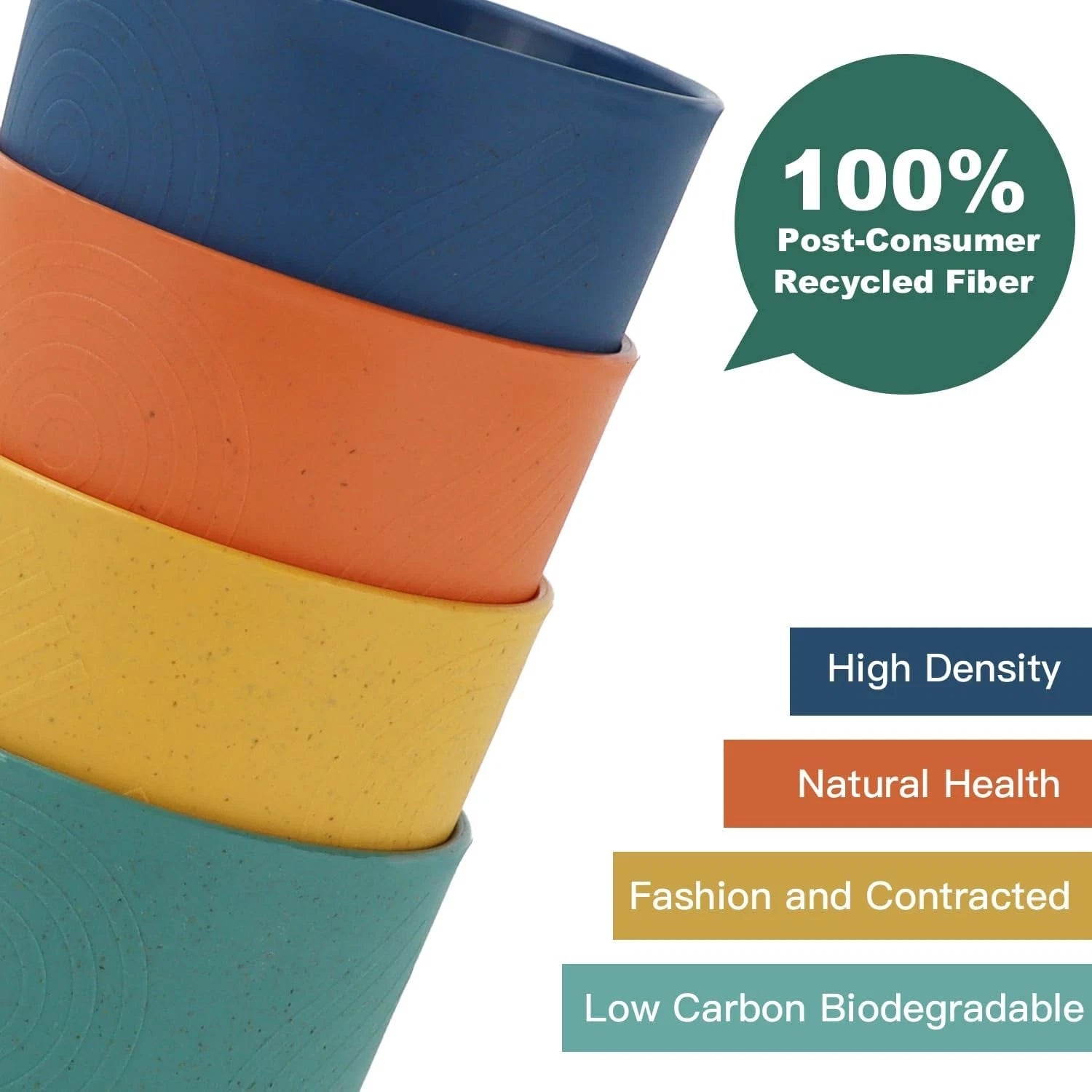 Homienly Drinking Glasses Premium Wheat Straw Unbreakable Cups - Set of 6 Altern | eBay