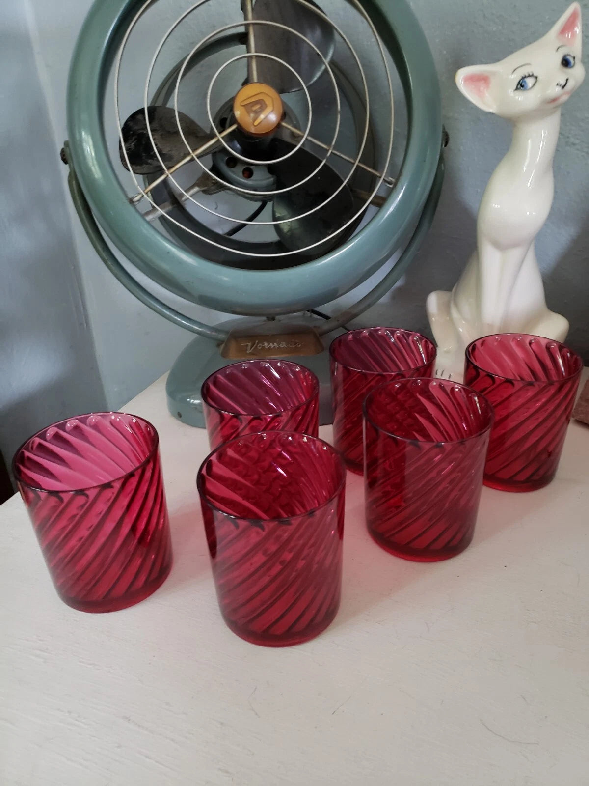 HJ Stotter Faux Glass, Plastic Drinking Glasses, Set Of 6.Reddish-purple. EUC | eBay