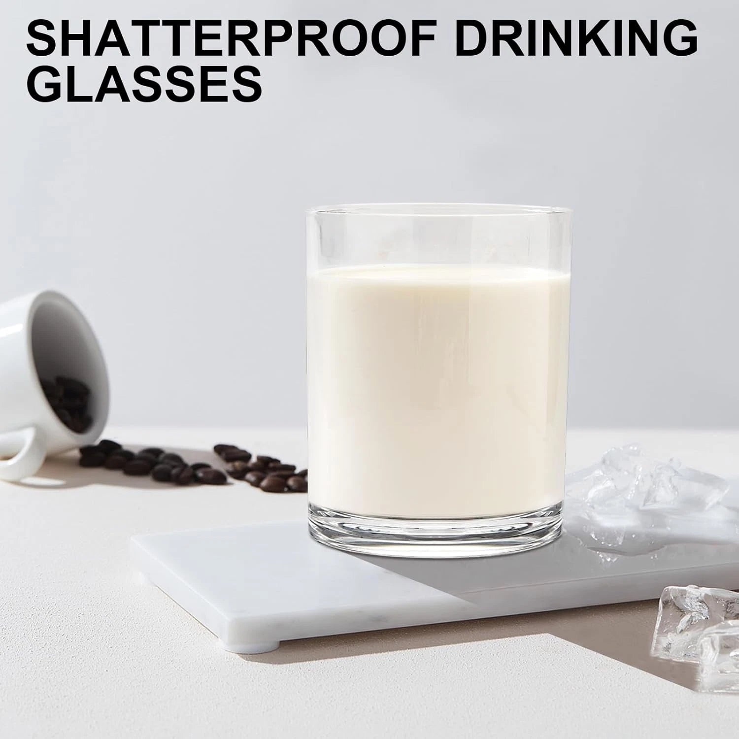 12Oz Plastic Drinking Glasses Set of 6, Reusable Plastic Cups - Dishwasher Safe, | eBay