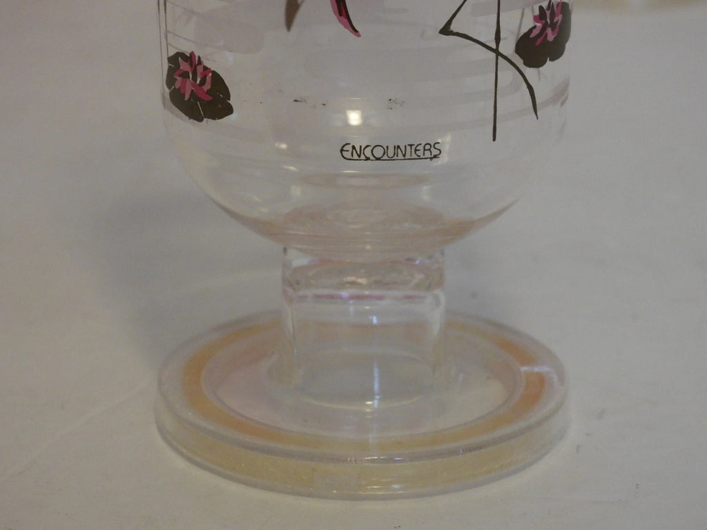 VINTAGE PINK FLAMINGOS SET OF 6 PLASTIC ENCOUNTERS BARWARE GLASSES | eBay