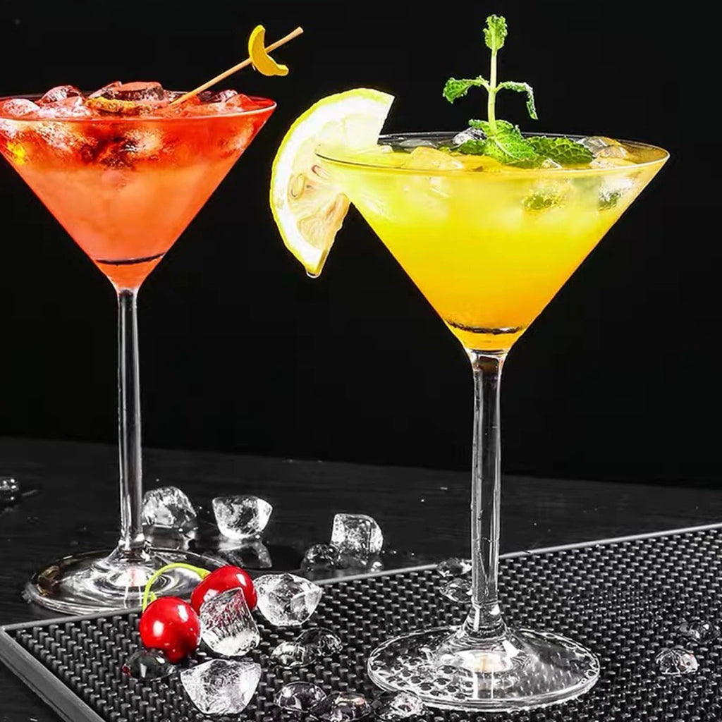 Unbreakable Martini Glasses Set of 6, 10 oz Plastic Martini Cocktail Glasses ... | eBay