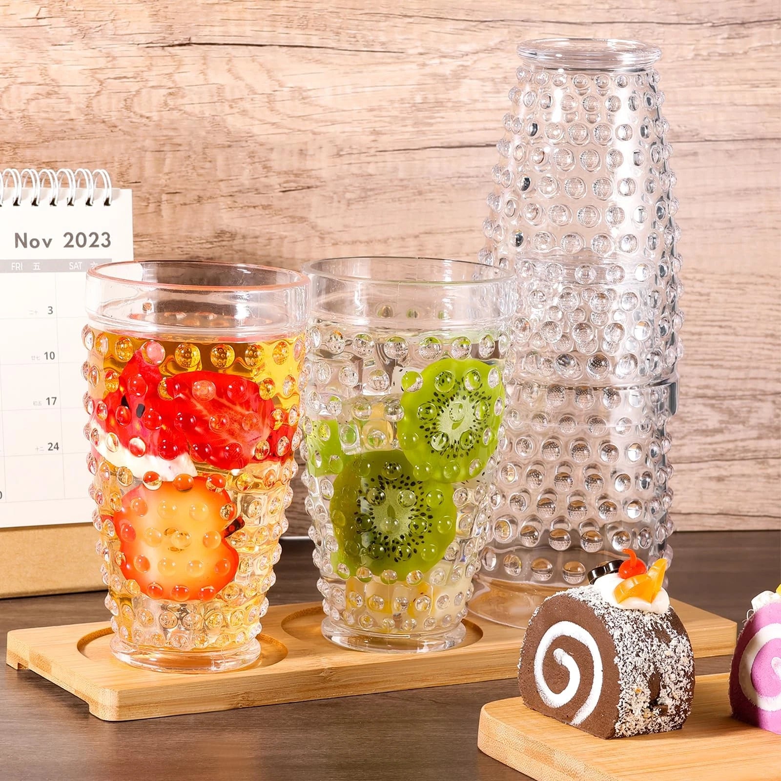 Yomarkrt 19OZ Highball Plastic Drinking Glasses - Set of 6 Clear Water Tumble... | eBay