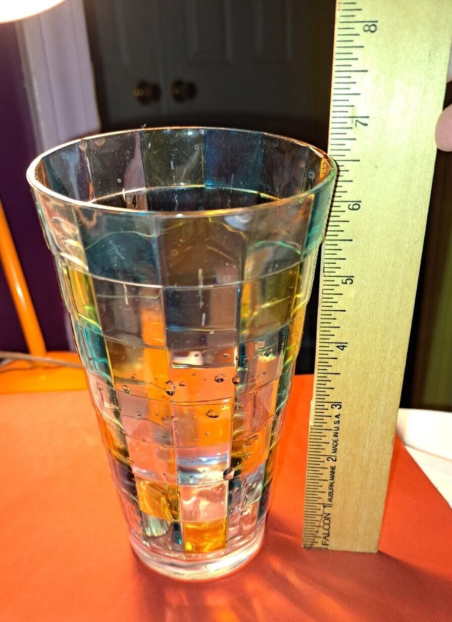Set of 6 Vintage Hard Plastic Tumblers Drinking Glasses 12 oz Made in Taiwan | eBay