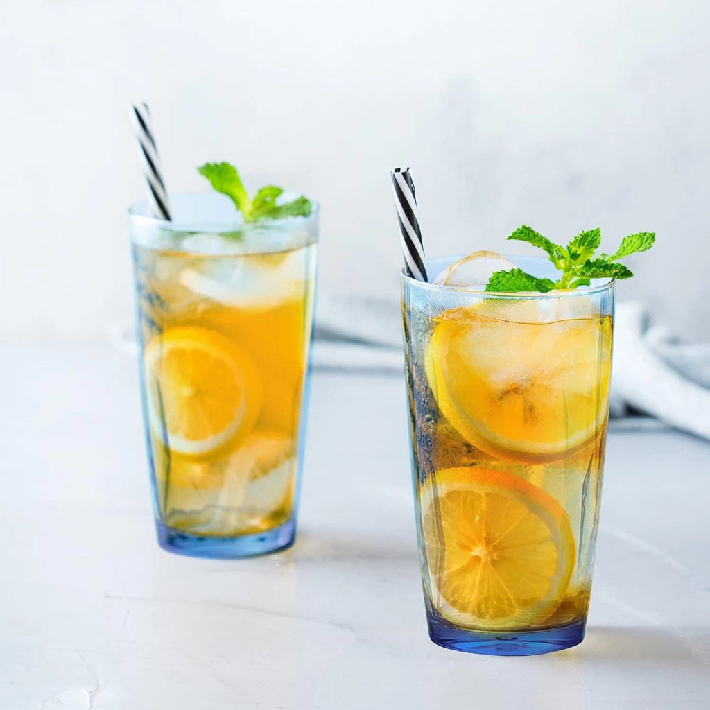 Unbreakable Plastic Drinking Glasses [Set of 6] 6 Count (Pack 1), Blue | eBay