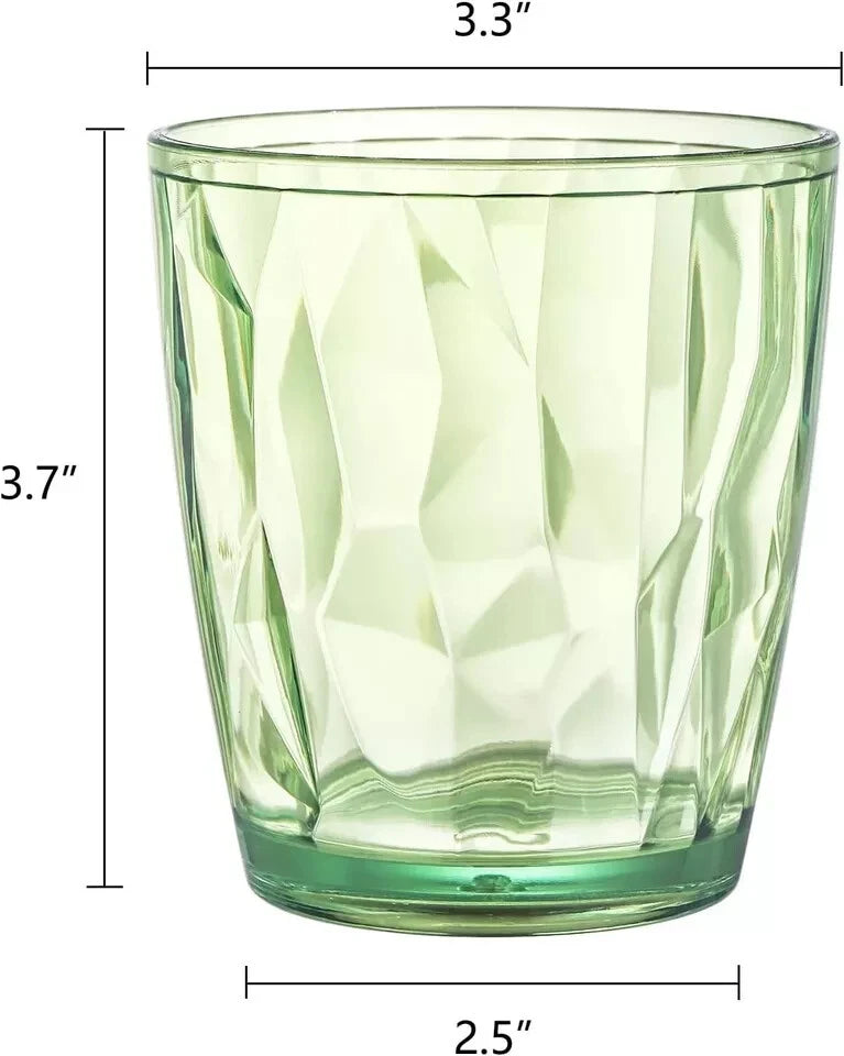 Hedume Set of 6 Unbreakable Premium Drinking Glasses, 6 Colors 10.5 Oz Stackable | eBay