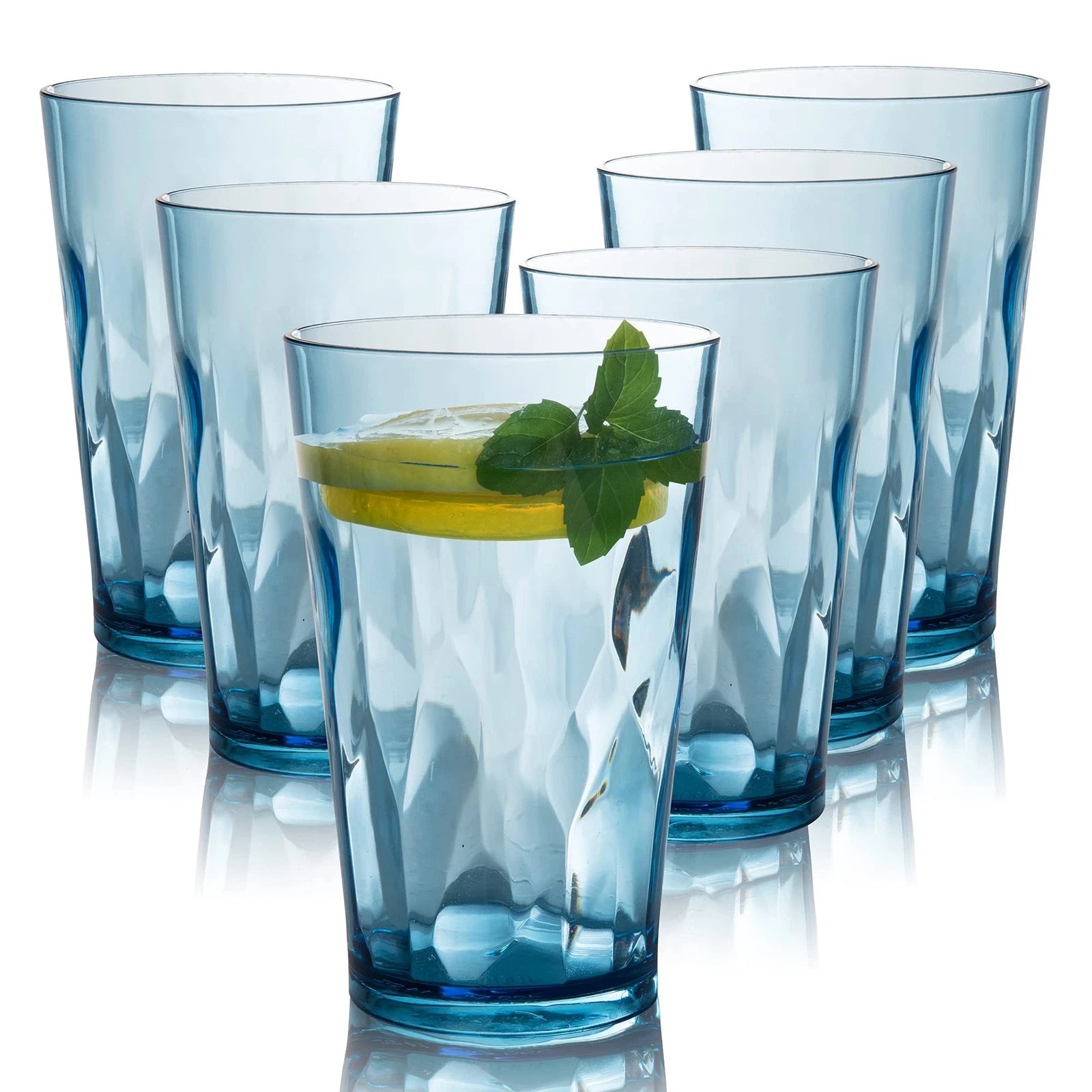 unbreakable Plastic Drinking Glasses [Set of 6] Shatterproof Drinking Cups, r... | eBay