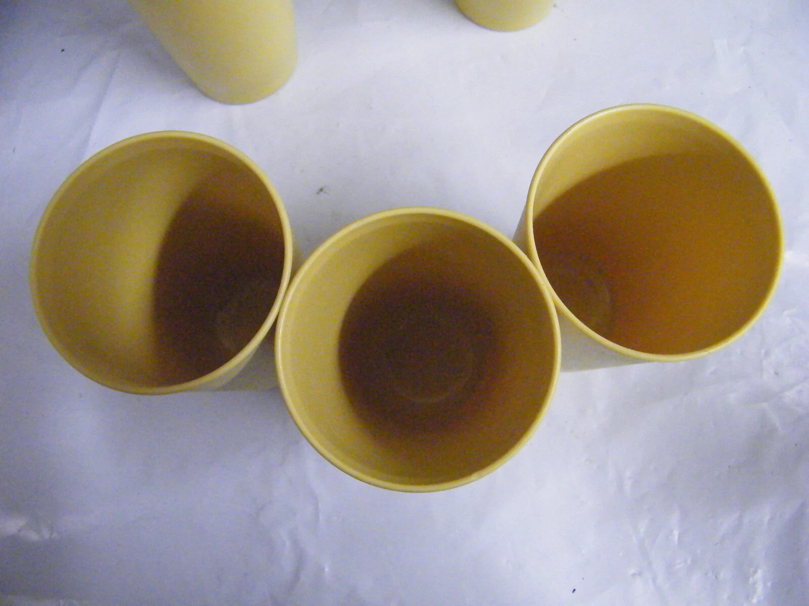 Vintage Tupperware 873 Gold Harvest 12oz Drinking Glasses Set of 6 | eBay