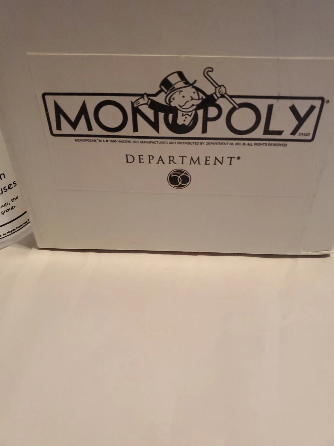 Vntg 1999 Monopoly Dept 56 set of 4 plastic drinking glasses - boardgame | eBay