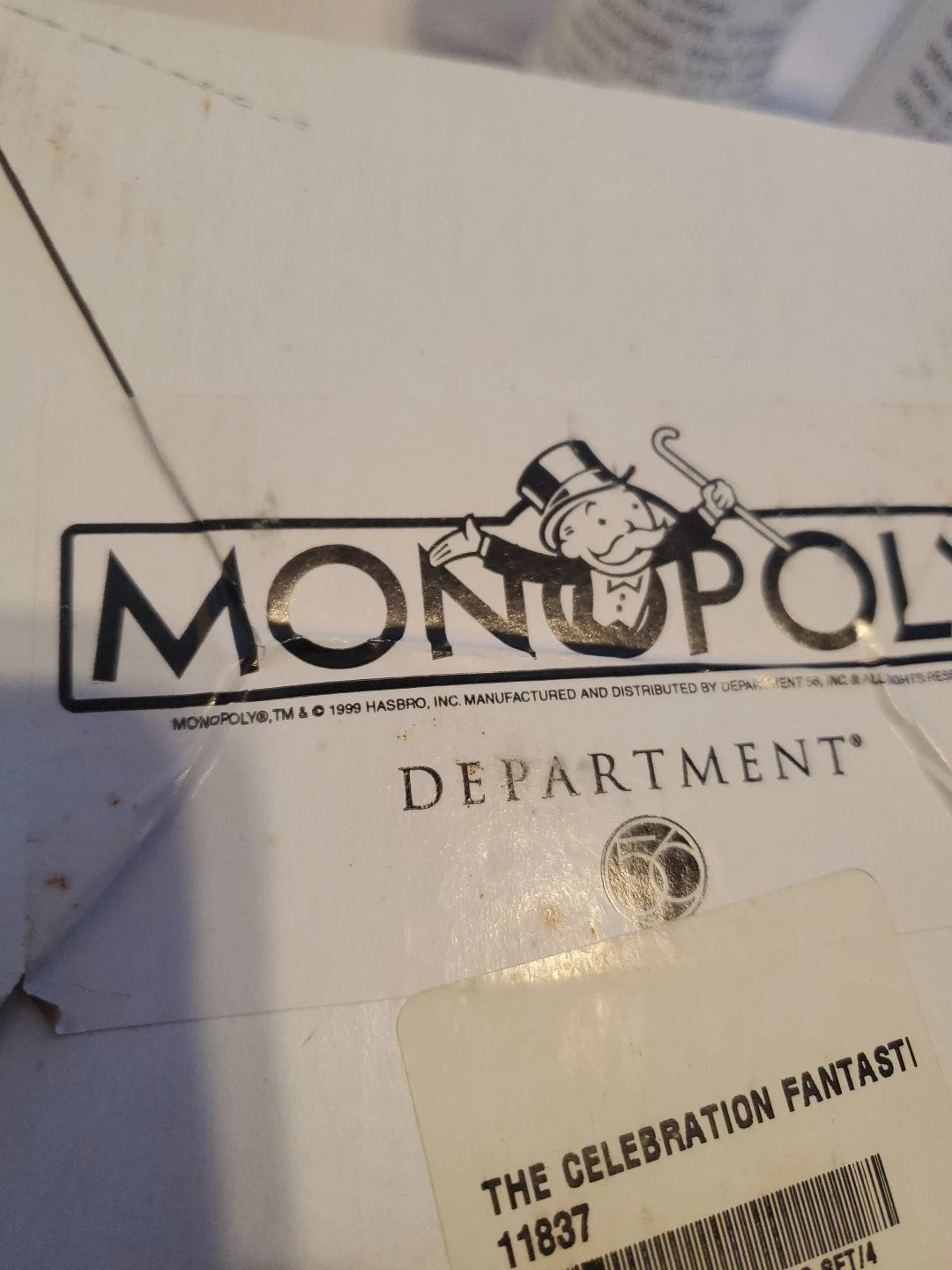 Vntg 1999 Monopoly Dept 56 set of 4 plastic drinking glasses - boardgame | eBay