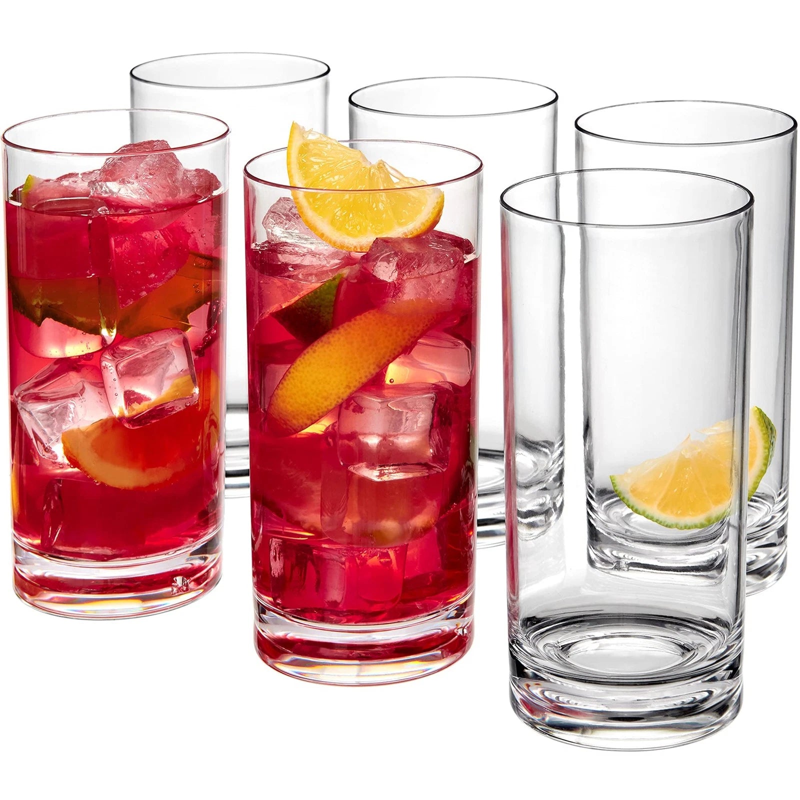 - Probity - 16-Ounce Plastic Tumblers (Set of 6), Plastic Drinking Glasses, R... | eBay