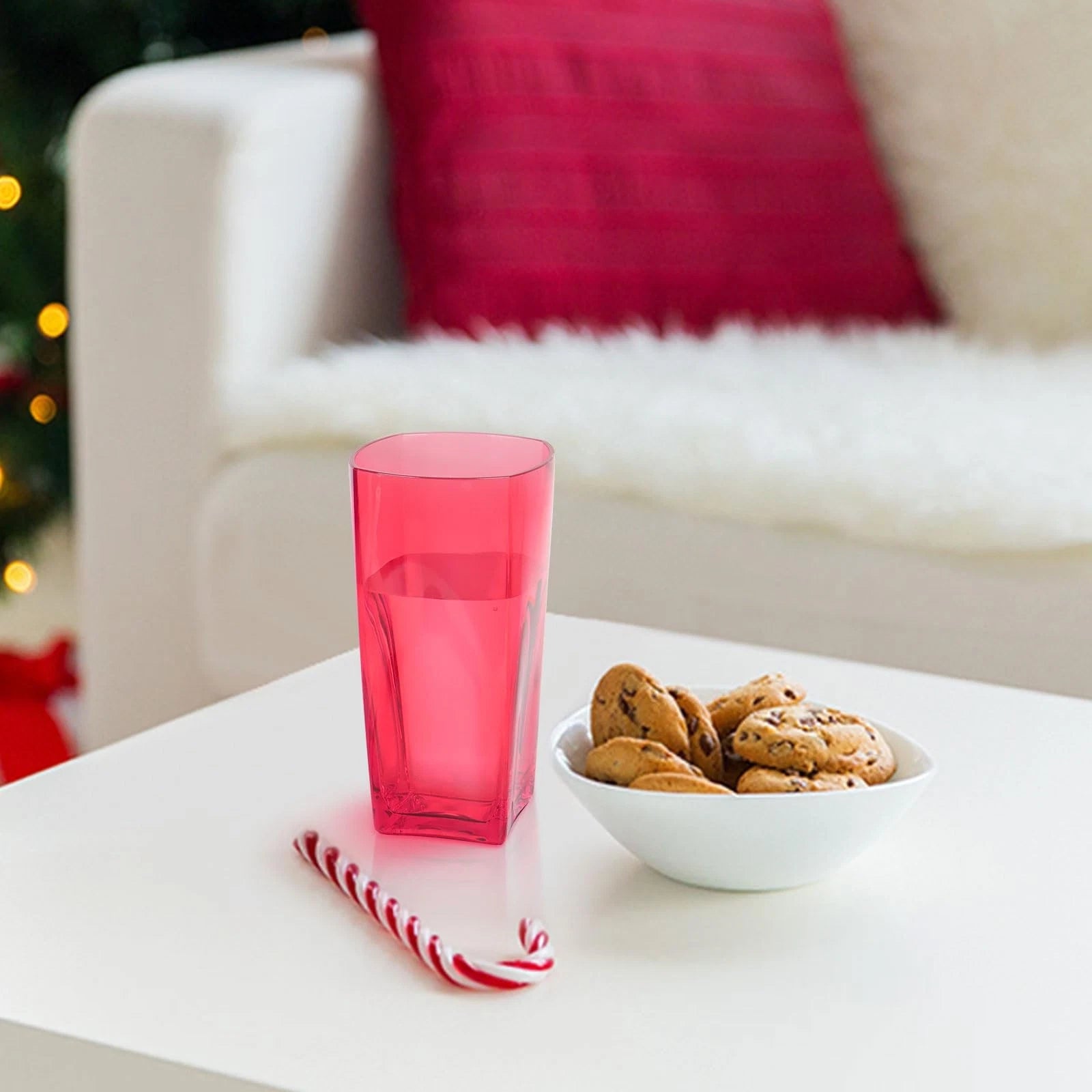 Unbreakable Red Plastic Drinking Glasses Set of 6, 20 oz BPA-Free Tumblers | eBay