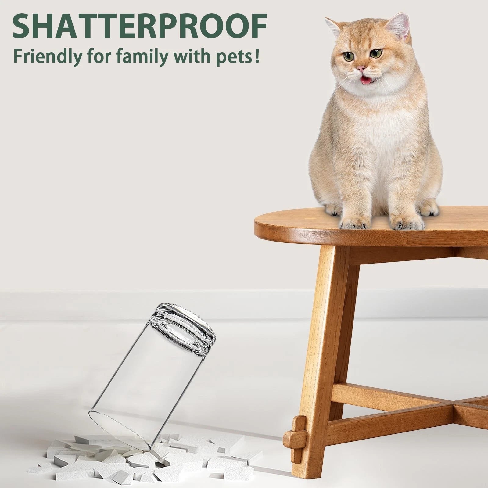 Shatterproof Plastic Drinking Glasses Set of 6, 17 Oz Clear Unbreakable Tumbl... | eBay