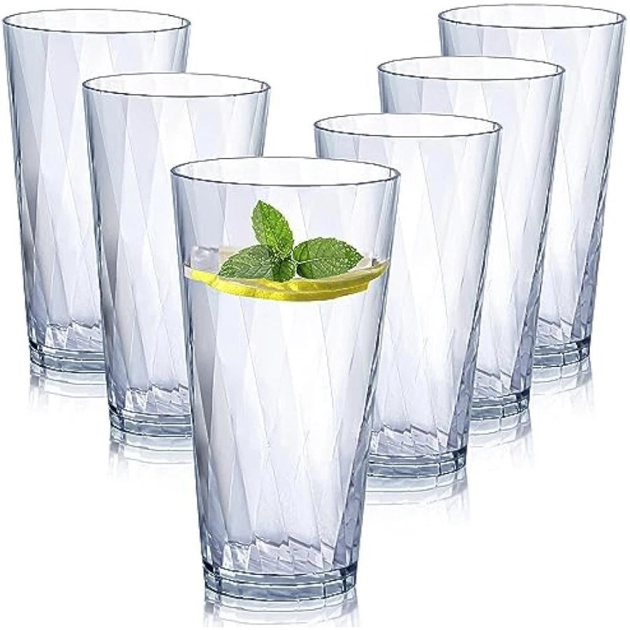 unbreakable Plastic Drinking Glasses,Set of 6, Shatterproof Drinking C | eBay