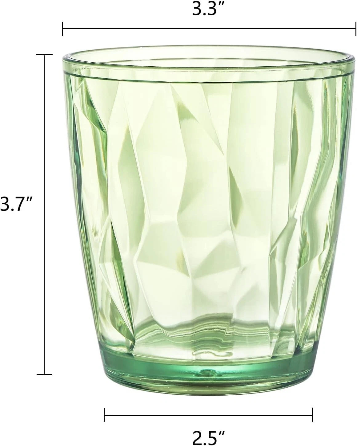 Set of 6 BPA Free Plastic Drinking Glasses Stackable Tumblers for Cold Drinks | eBay