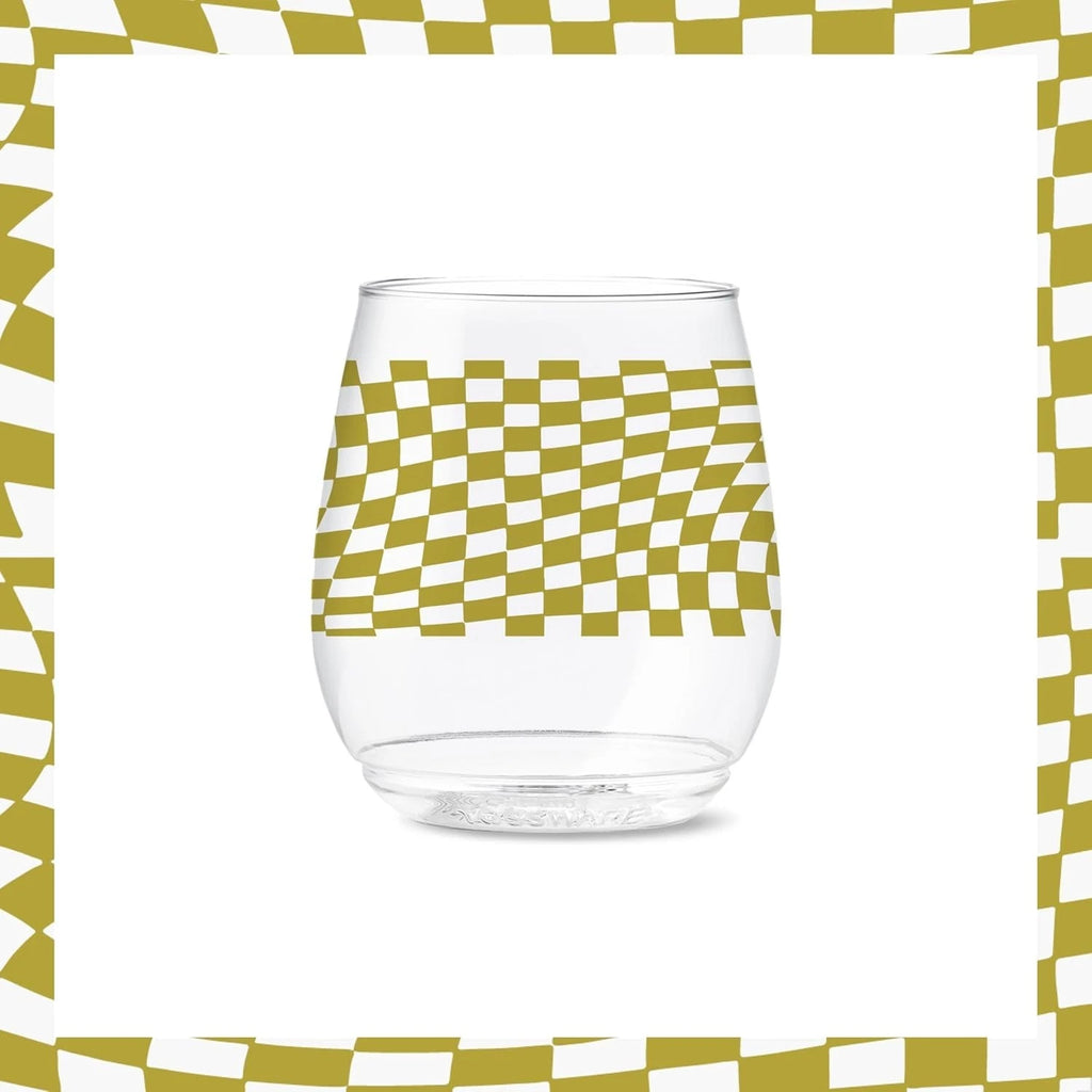 Sustainable 14oz Retro Art Plastic Drinking Glasses - Set of 6 - Hand Wash Only | eBay