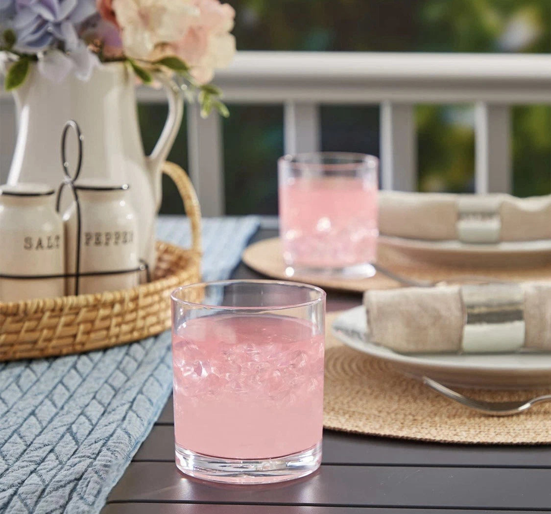 US Acrylic Classic Clear Plastic Reusable Drinking Glasses (Set of 6) 12oz Cups | eBay