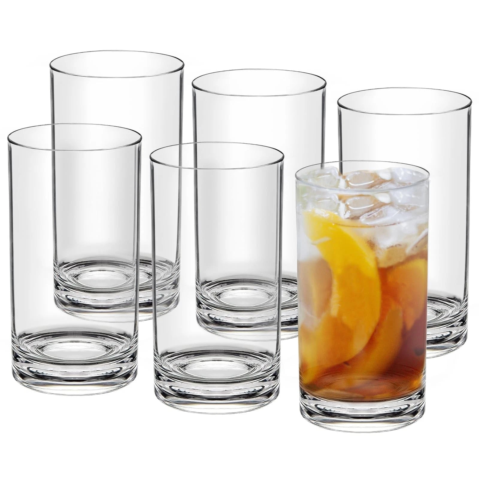 HIGIINC Unbreakable Drinking Glasses Set of 6, 17oz Shatterproof Acrylic Cups... | eBay
