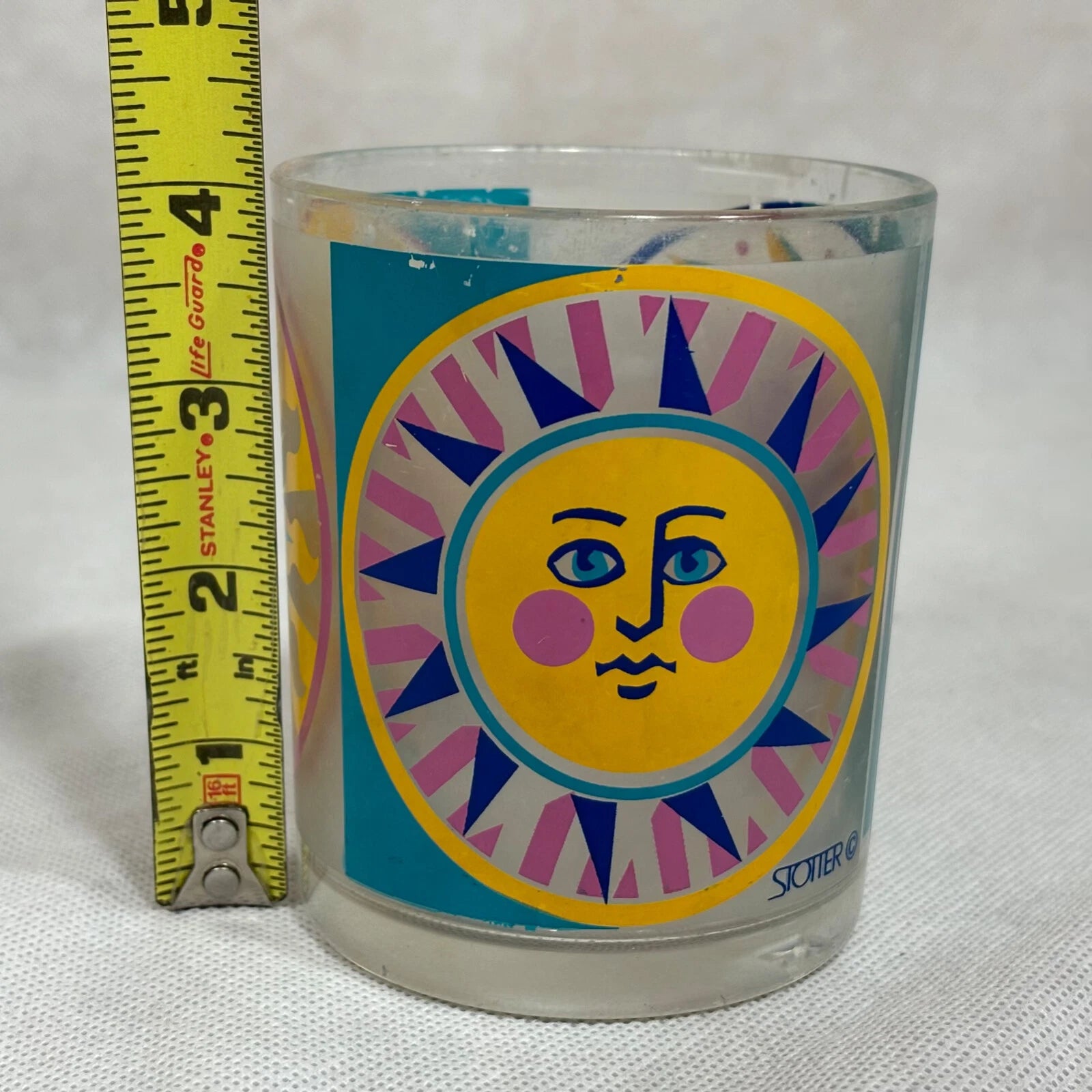 Vintage Acrylic Cups Stotter Sun Design Plastic Drinking Glasses Set of 6 | eBay
