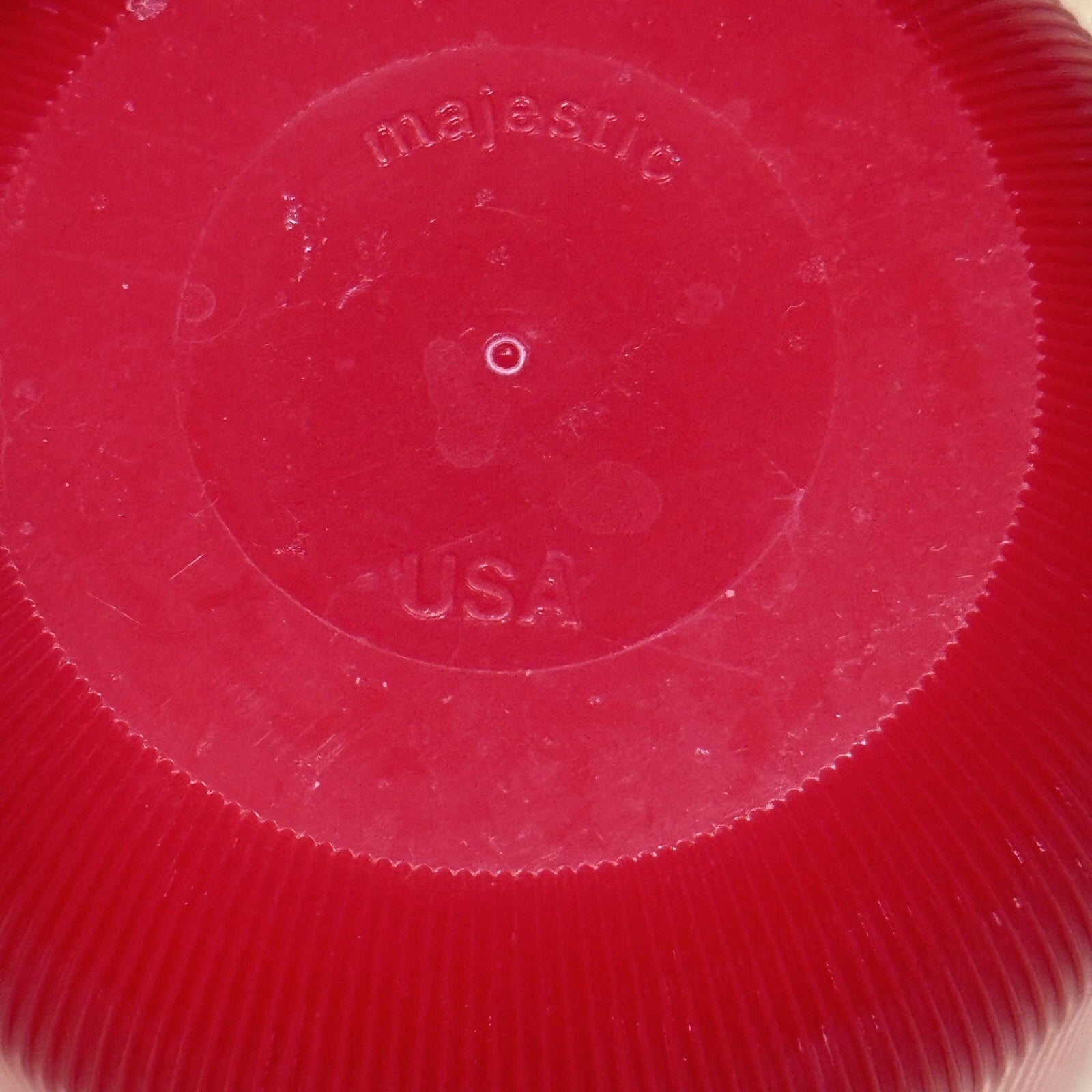 Vintage Majestic Ribbed Plastic Drinking Glass Cup Red 4" MCM 1960's set of 6 | eBay