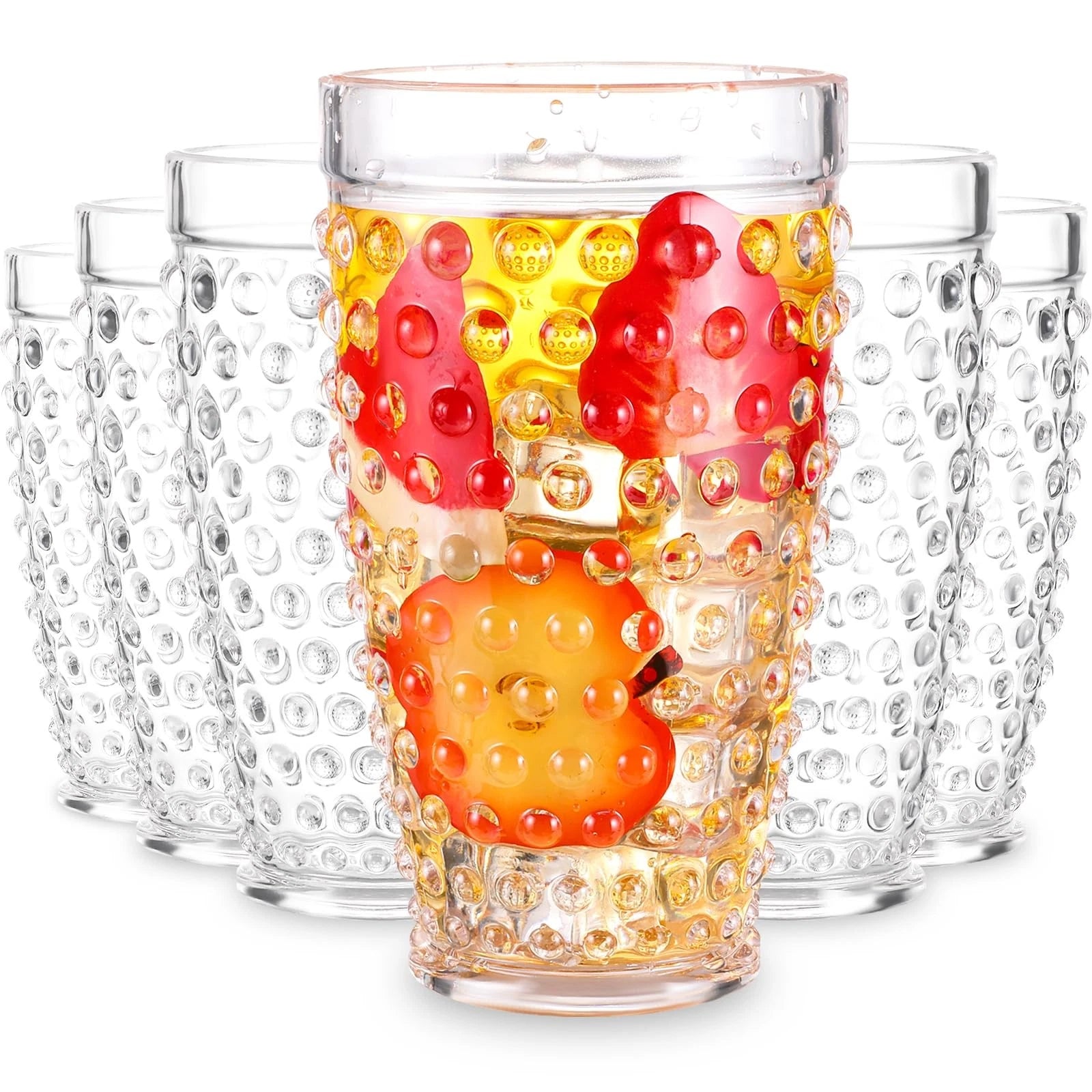 Yomarkrt 19OZ Highball Plastic Drinking Glasses - Set of 6 Clear Water Tumble... | eBay