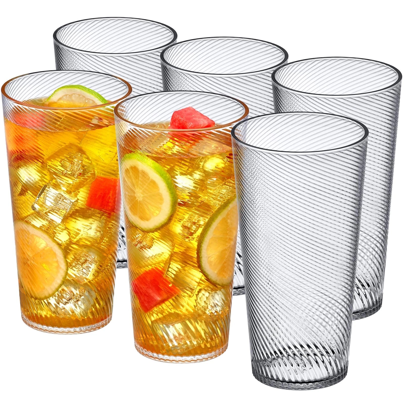 By Breeze 30ounce Plastic Tumblers set Of 6 Plastic Drinking Glasses Allclear | eBay