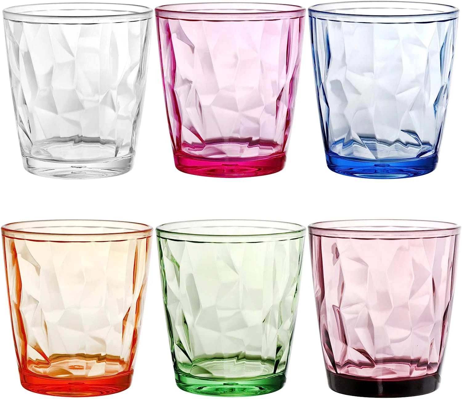 Hedume Set of 6 Unbreakable Premium Drinking Glasses, 6 Colors 10.5 Oz... | eBay