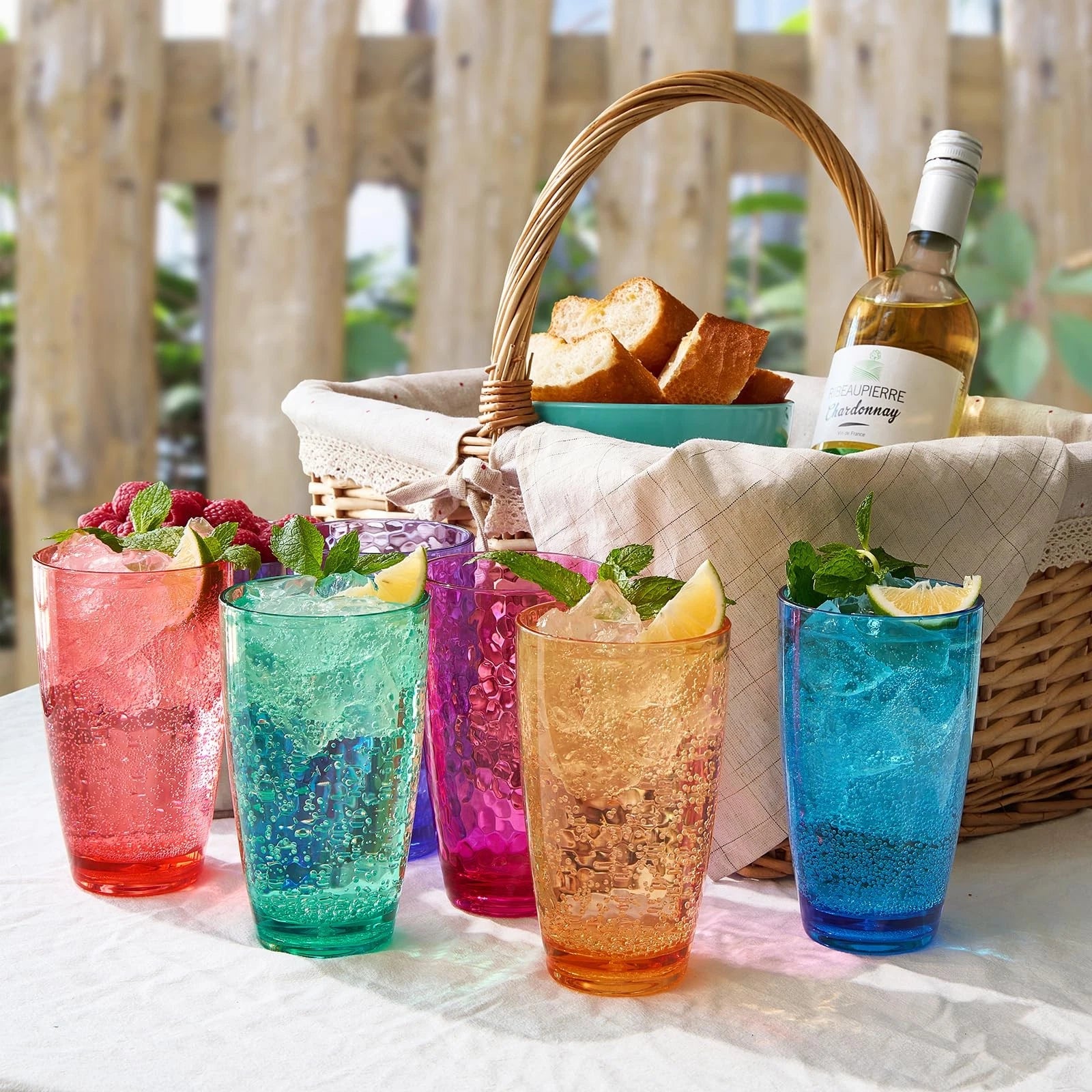 Iceberg Plastic Reusable Drinking Glasses (Set of 6) Restaurant Cups Style 19... | eBay
