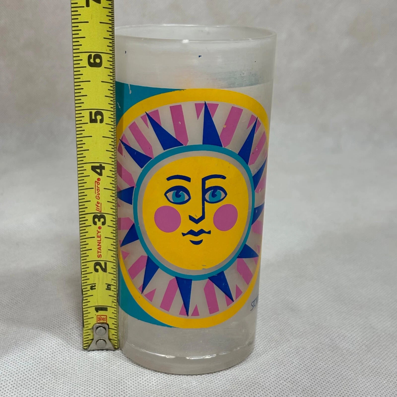 Vintage Acrylic Cups Stotter Sun Design Plastic Drinking Glasses Set of 6 | eBay