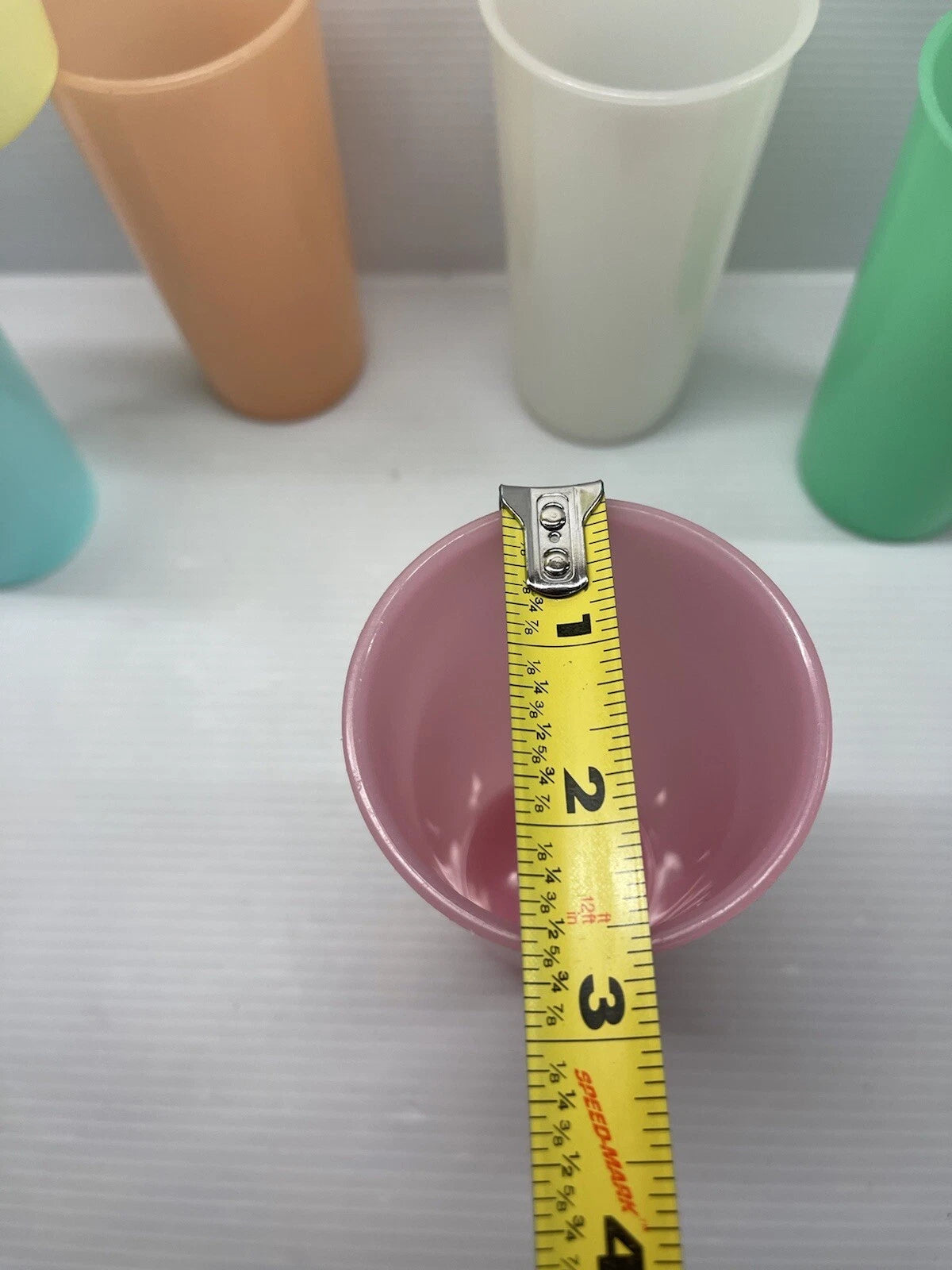 Vintage Tupperware Plastic Drinking Glasses Pastel 5” Set Of 6 | eBay