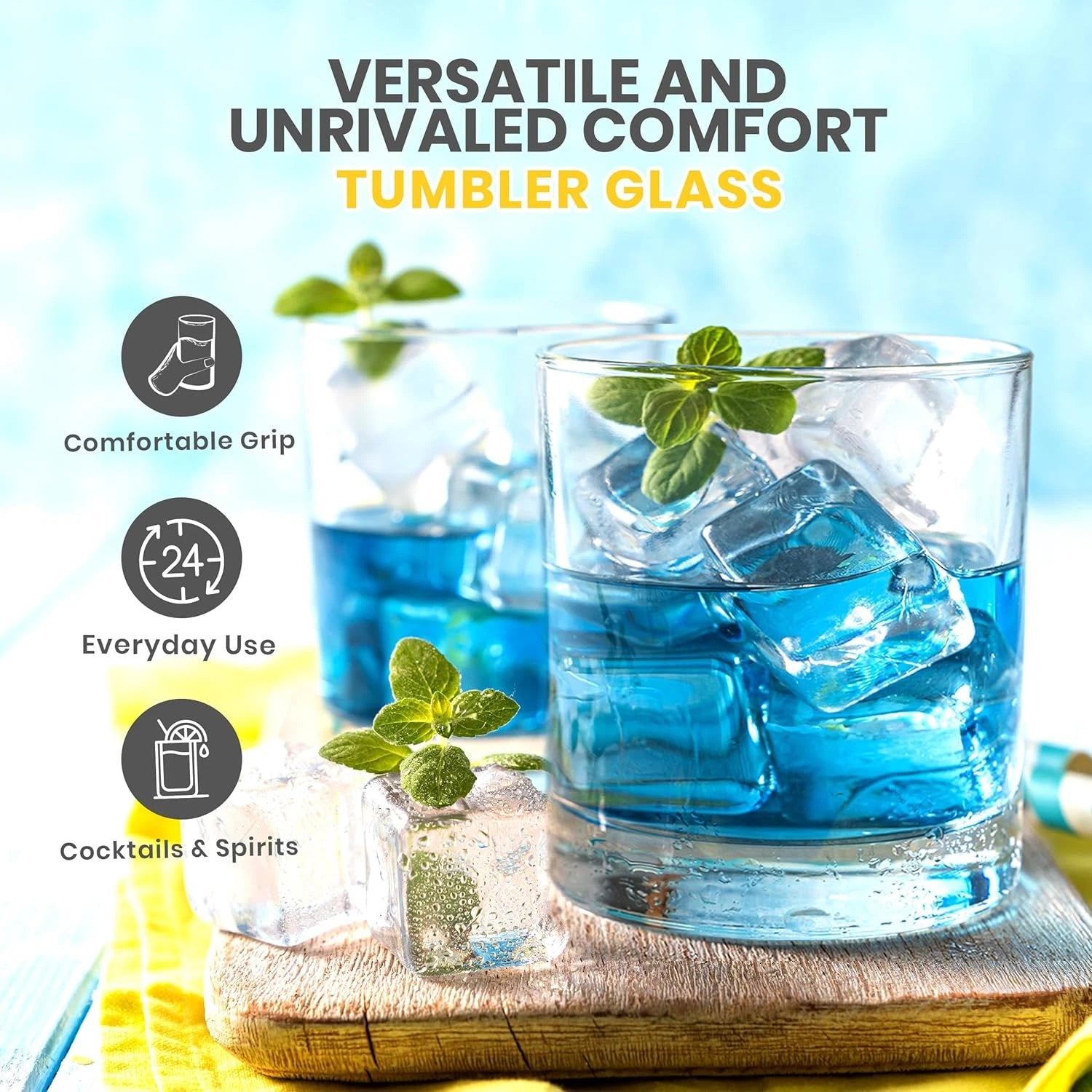 Clear Plastic Drinking Glasses - Pack of 6 (3 Each 12 Ounce & 16 Ounce Plastic G | eBay