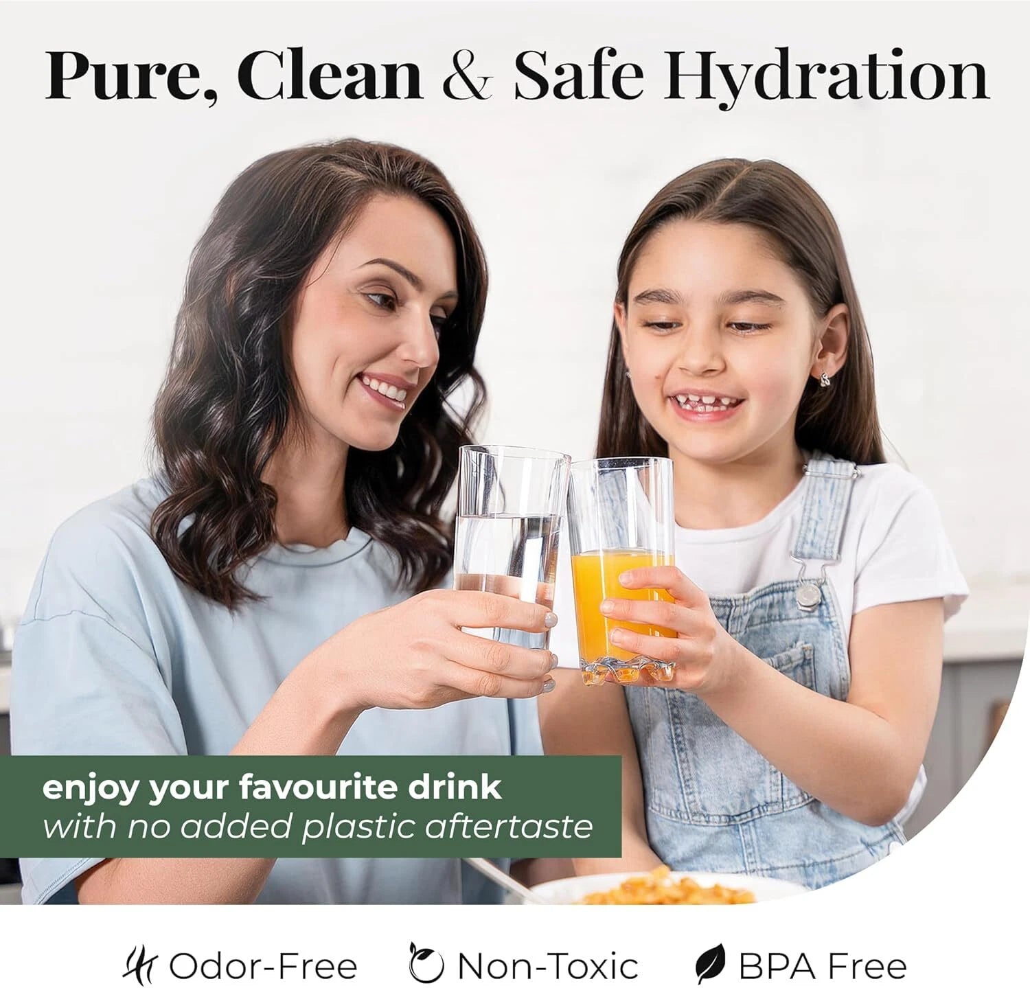 Unbreakable Plastic Water Drinking Glasses Set of 6,12oz Highball Tall Clear Cup | eBay