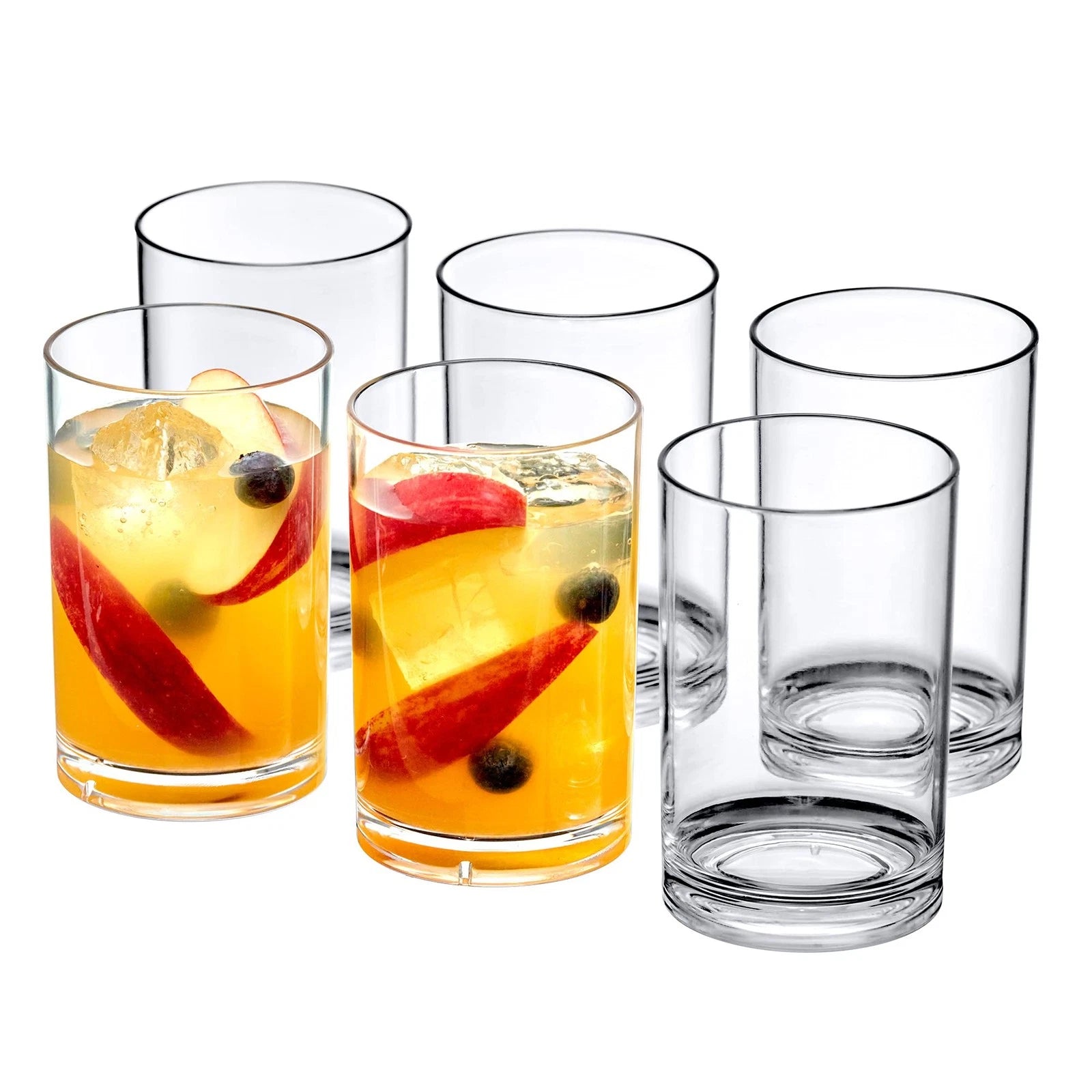 - Probity - 10-Ounce Plastic Tumblers (Set of 6), Plastic Drinking Glasses, R... | eBay