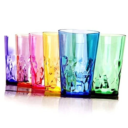 - 19oz Unbreakable Premium Drinking Glasses Set of 6 - Super Grade Acrylic | eBay