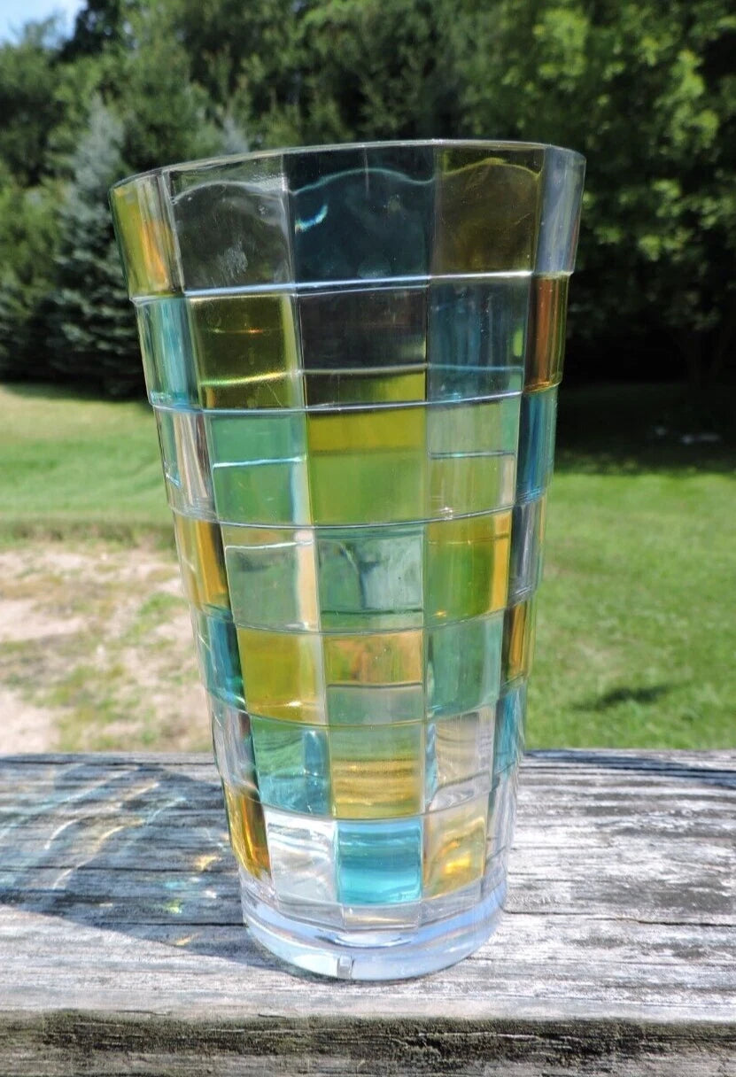 Set of 6 Vintage Hard Plastic Tumblers Drinking Glasses 12 oz Made in Taiwan | eBay