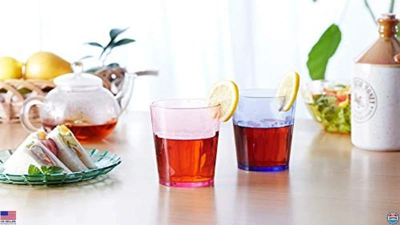 Unbreakable 13oz Acrylic Drinking Glasses Set of 6 - Dishwasher Safe Tumblers | eBay