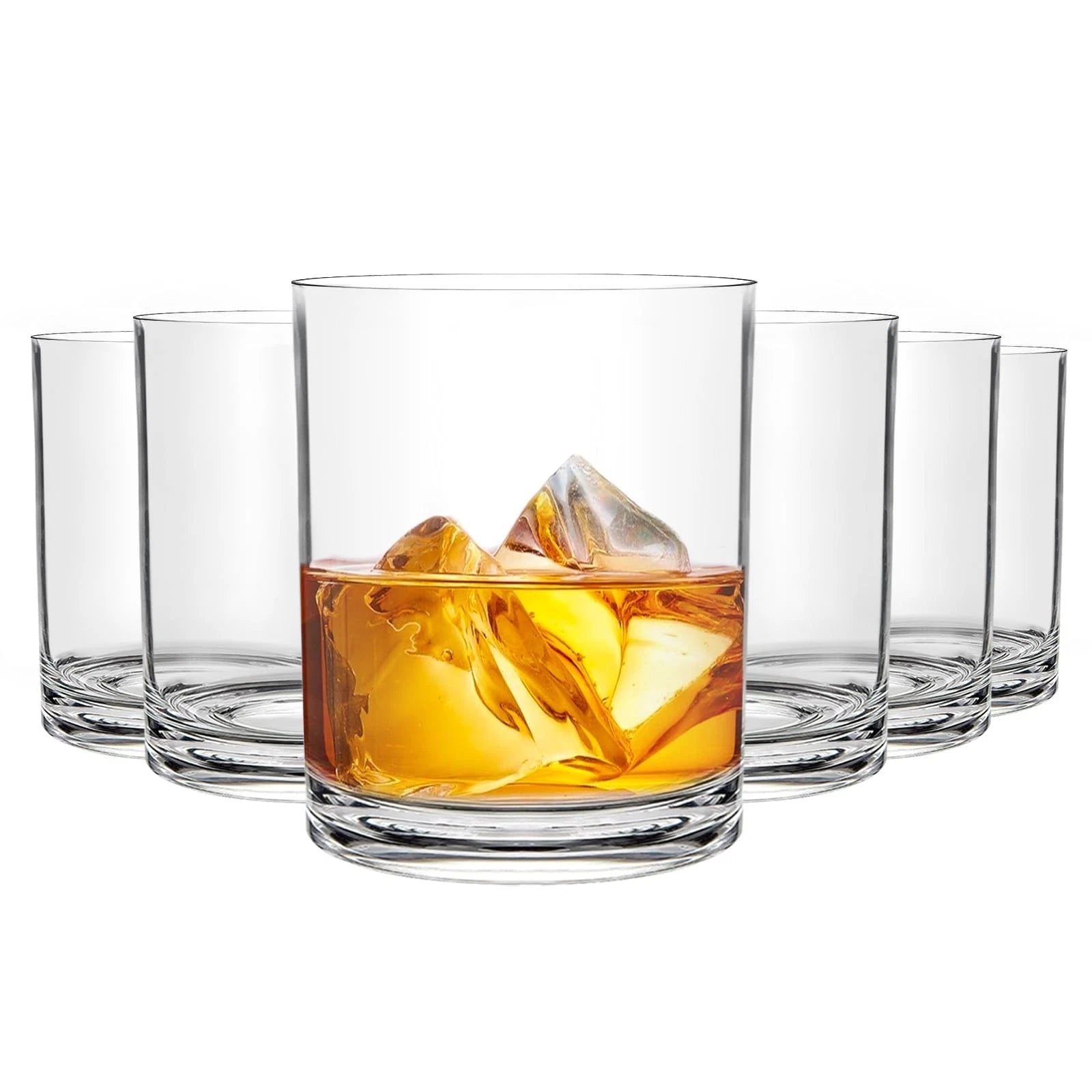 12 Oz Plastic Whiskey Glasses Set of 6 – Unbreakable Old Fashioned Cocktail C... | eBay
