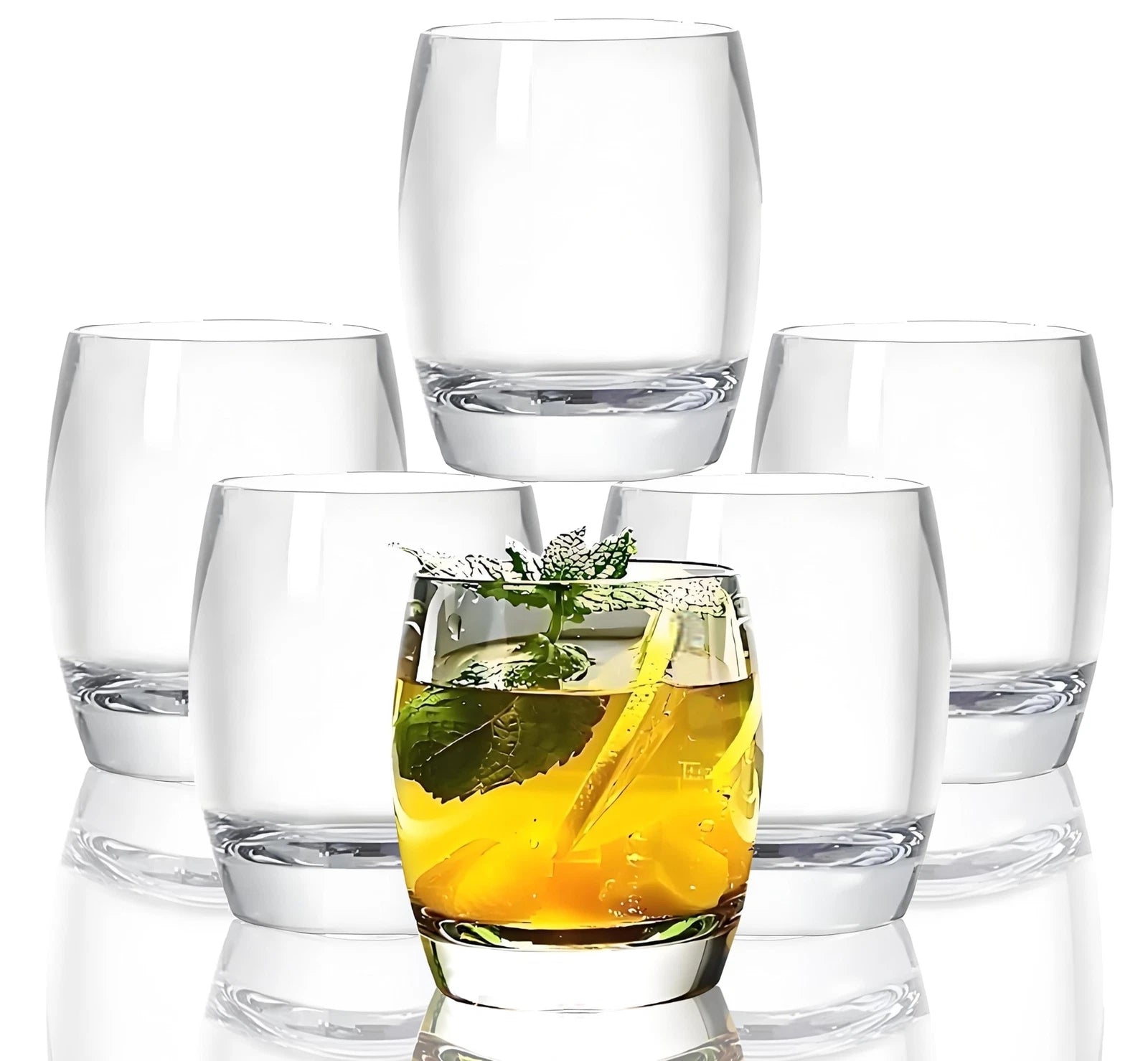 8 Oz Set of 6 Plastic Drinking Glasses Dishwasher Safe BPA Free Unbreakable J... | eBay