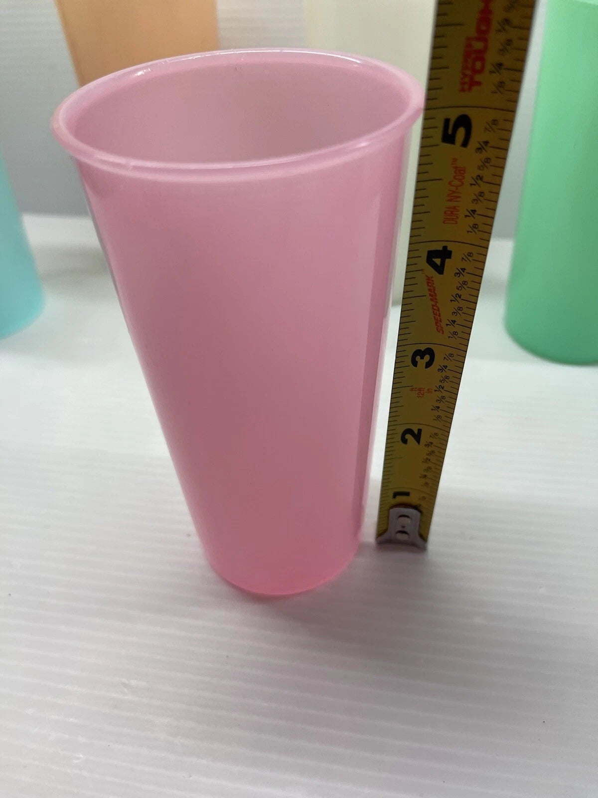 Vintage Tupperware Plastic Drinking Glasses Pastel 5” Set Of 6 | eBay