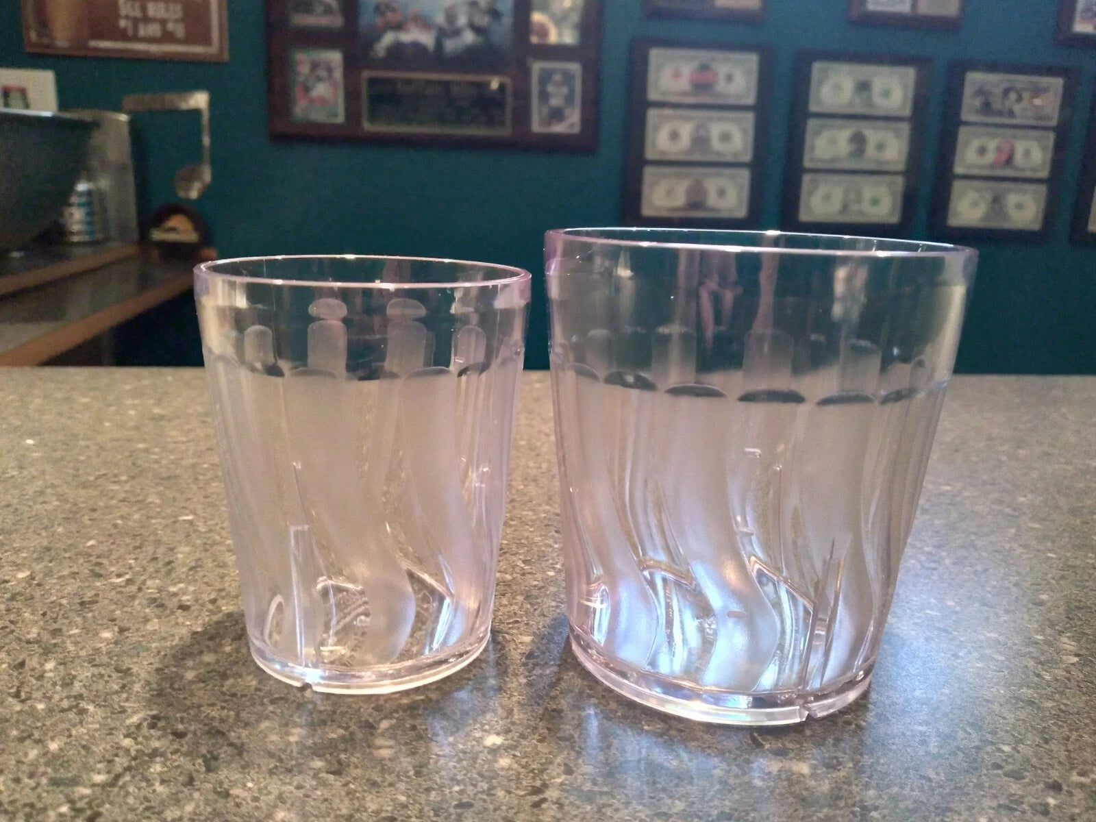 Clear plastic drinking glasses Set of 12 (6 / 6 oz and 6 / 9 oz) Dishwasher safe | eBay