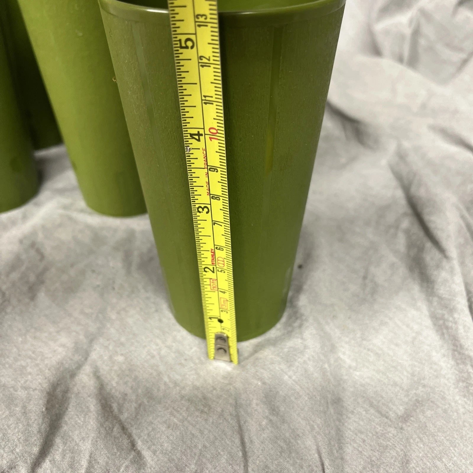 Vintage Set of 6 Green Plastic Drinking Cups | eBay