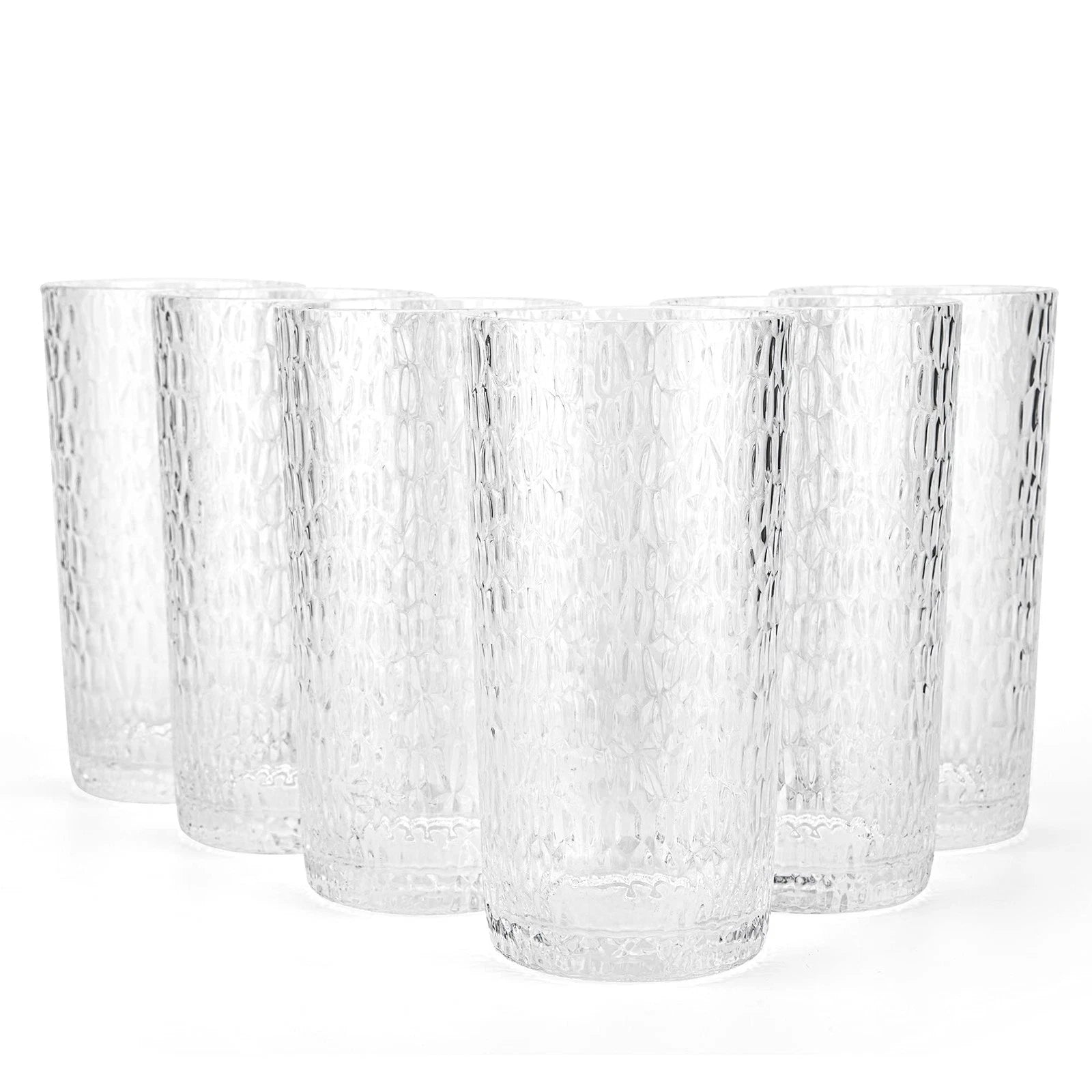 22-ounce Honeycomb Highball Glasses Plastic Tumbler Acrylic Glasses, set of 6... | eBay
