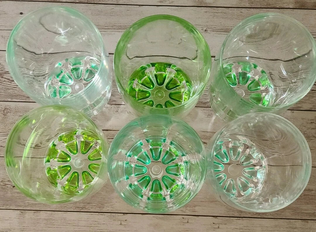 Set of Six (6) Clear Plastic Drinking Glasses ~ 15 Oz ~ 4.5" Tall x 3.25" Dia | eBay