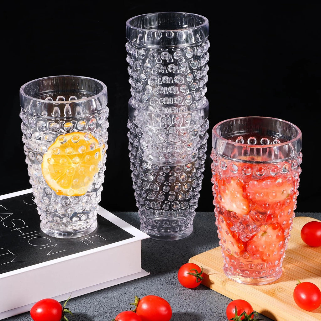 Yomarkrt 19OZ Highball Plastic Drinking Glasses - Set of 6 Clear Water Tumble... | eBay