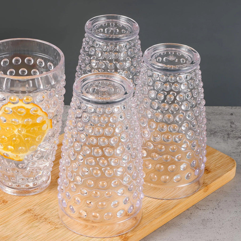 Yomarkrt 19OZ Highball Plastic Drinking Glasses - Set of 6 Clear Water Tumble... | eBay