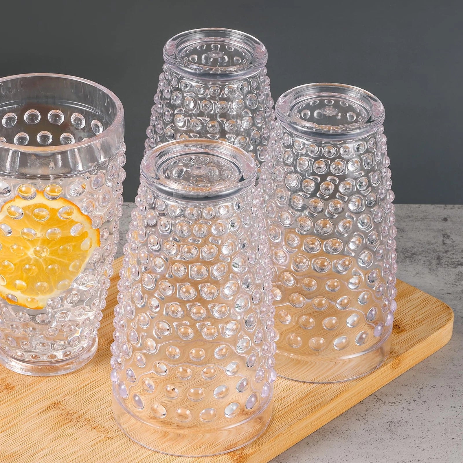 Yomarkrt 19OZ Highball Plastic Drinking Glasses - Set of 6 Clear Water Tumble... | eBay